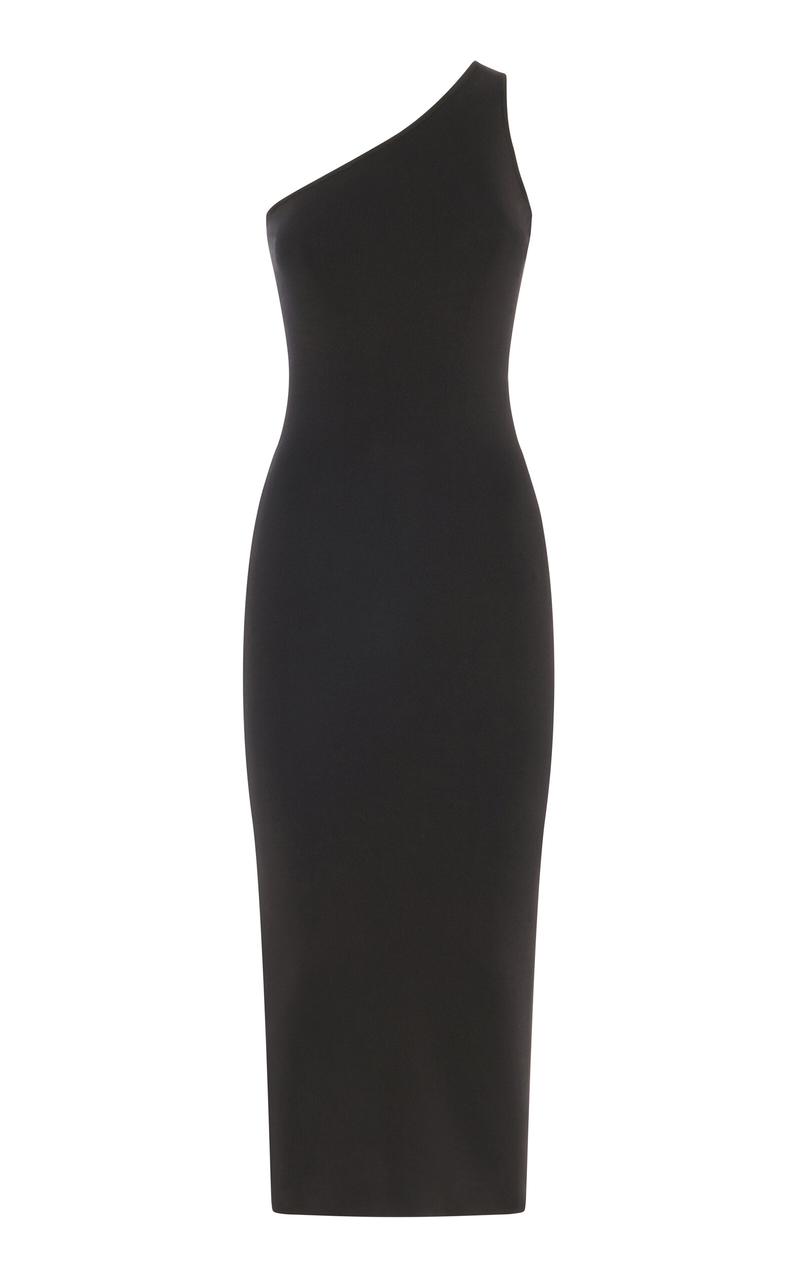 Ralph Lauren Women's Asymmetric Silk Midi Dress In Black