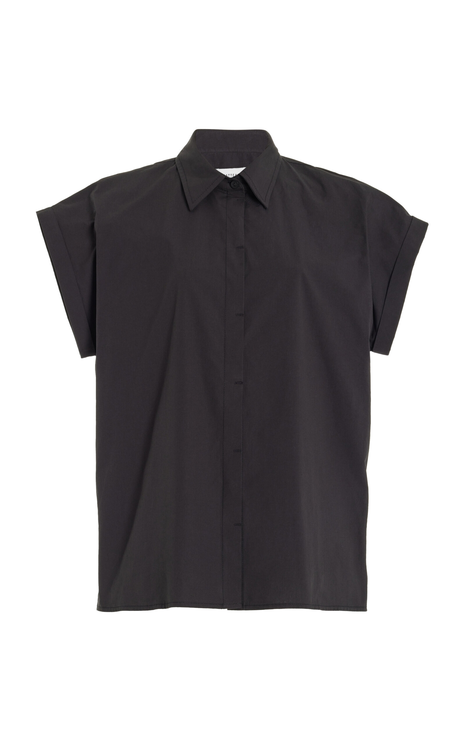 Matteau Relaxed Sleeveless Shirt In Black