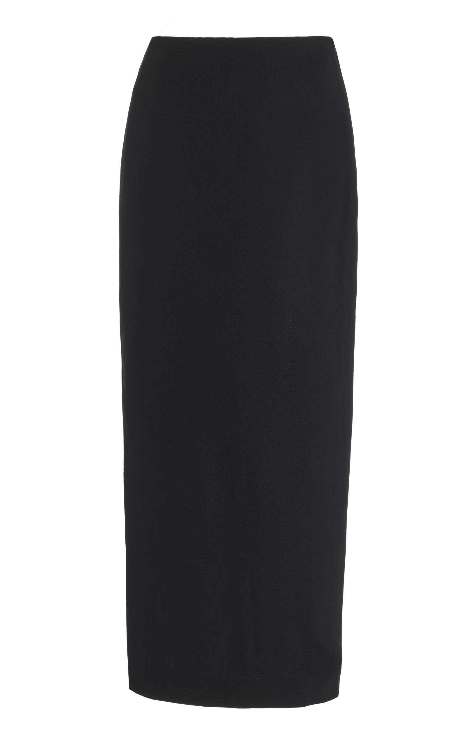 Shop Matteau Stretch-wool Maxi Skirt In Black