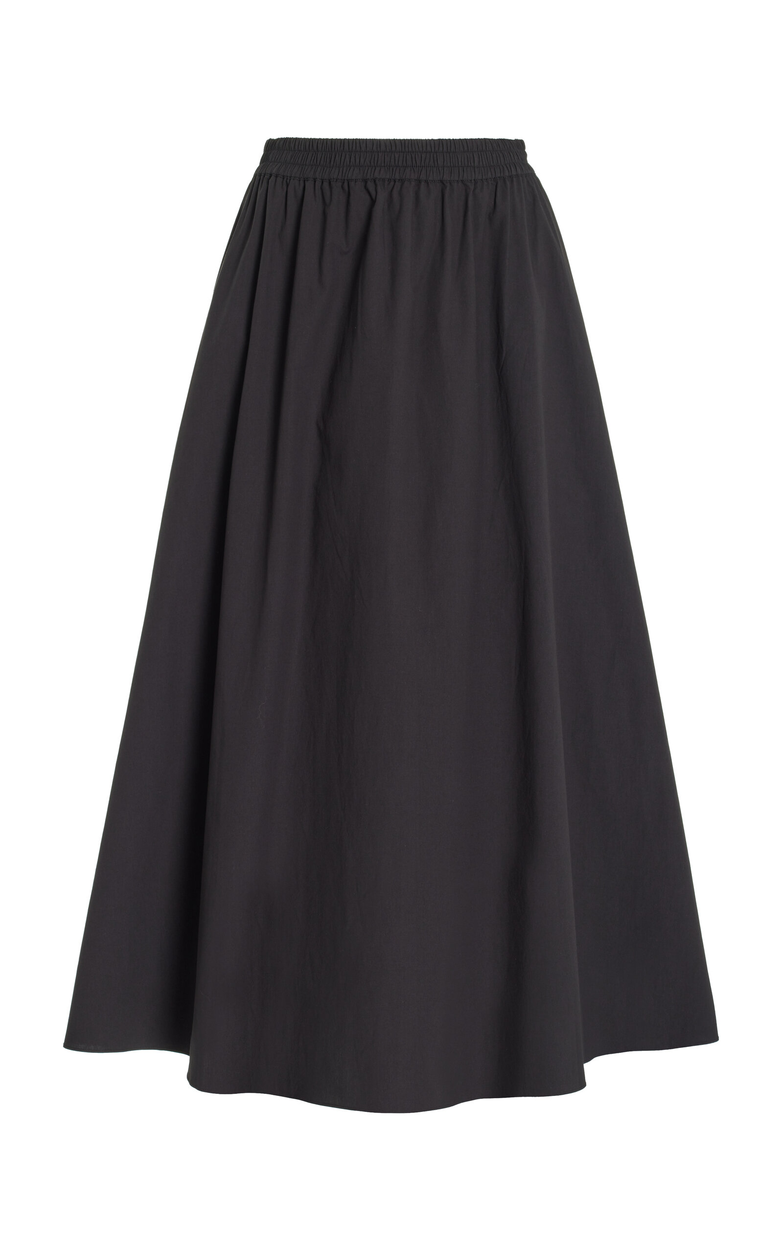 Matteau Relaxed Everyday Cotton Skirt In Black