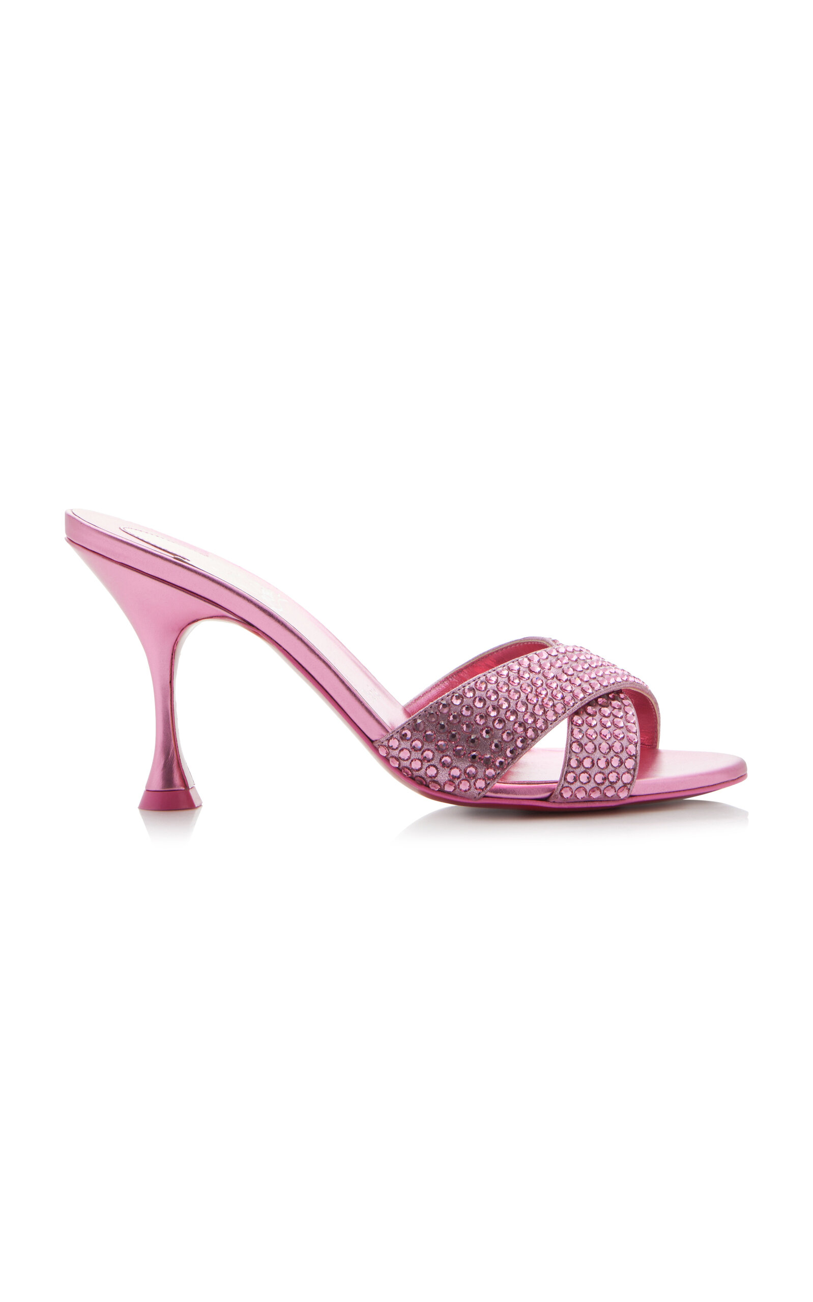 Christian Louboutin Mariza Is Back 85mm Crystal-Embellished Suede Pumps