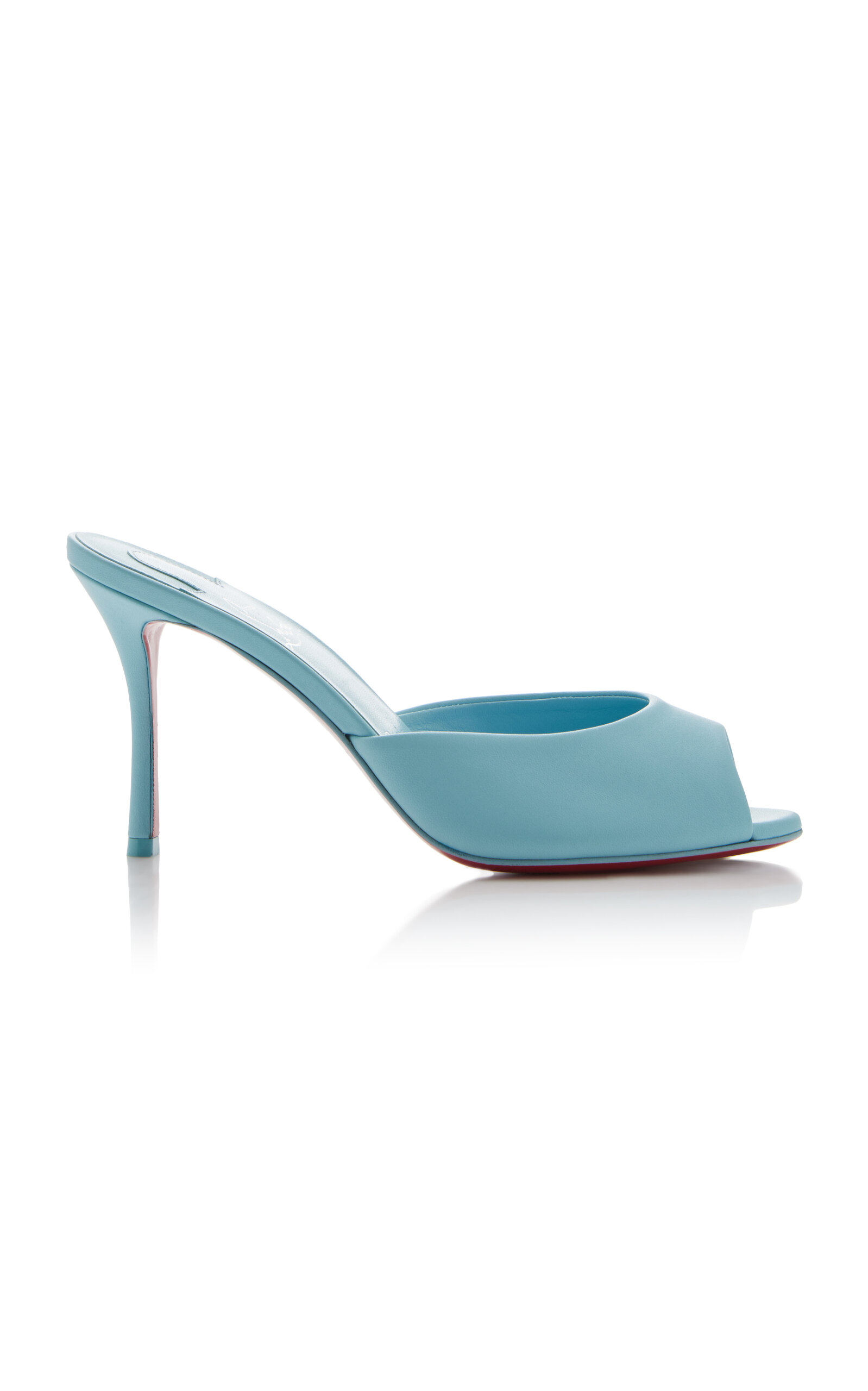 85mm Degraqueen Pvc & Leather Mules