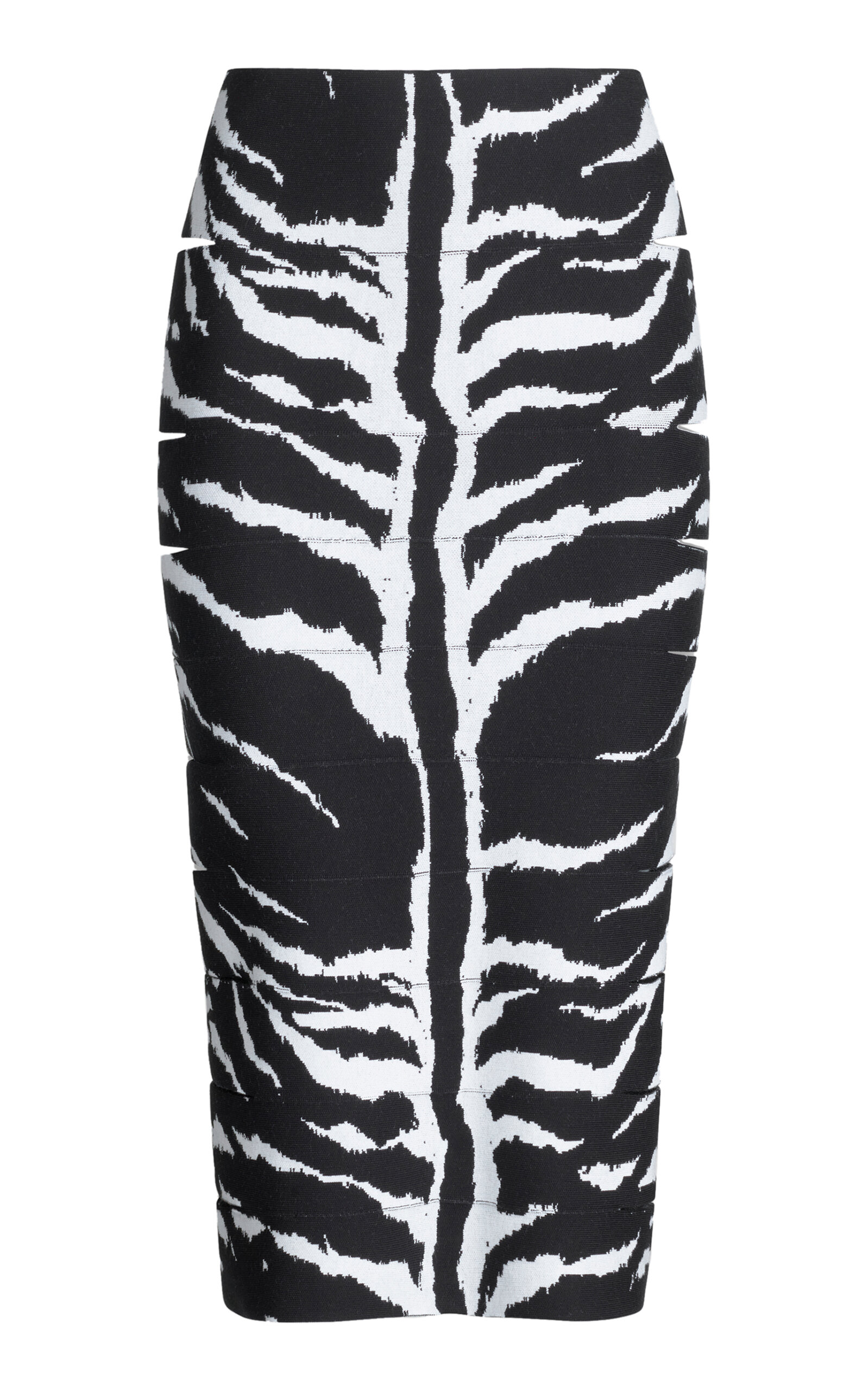 ALAÏA Zebra-Print Pencil Skirt