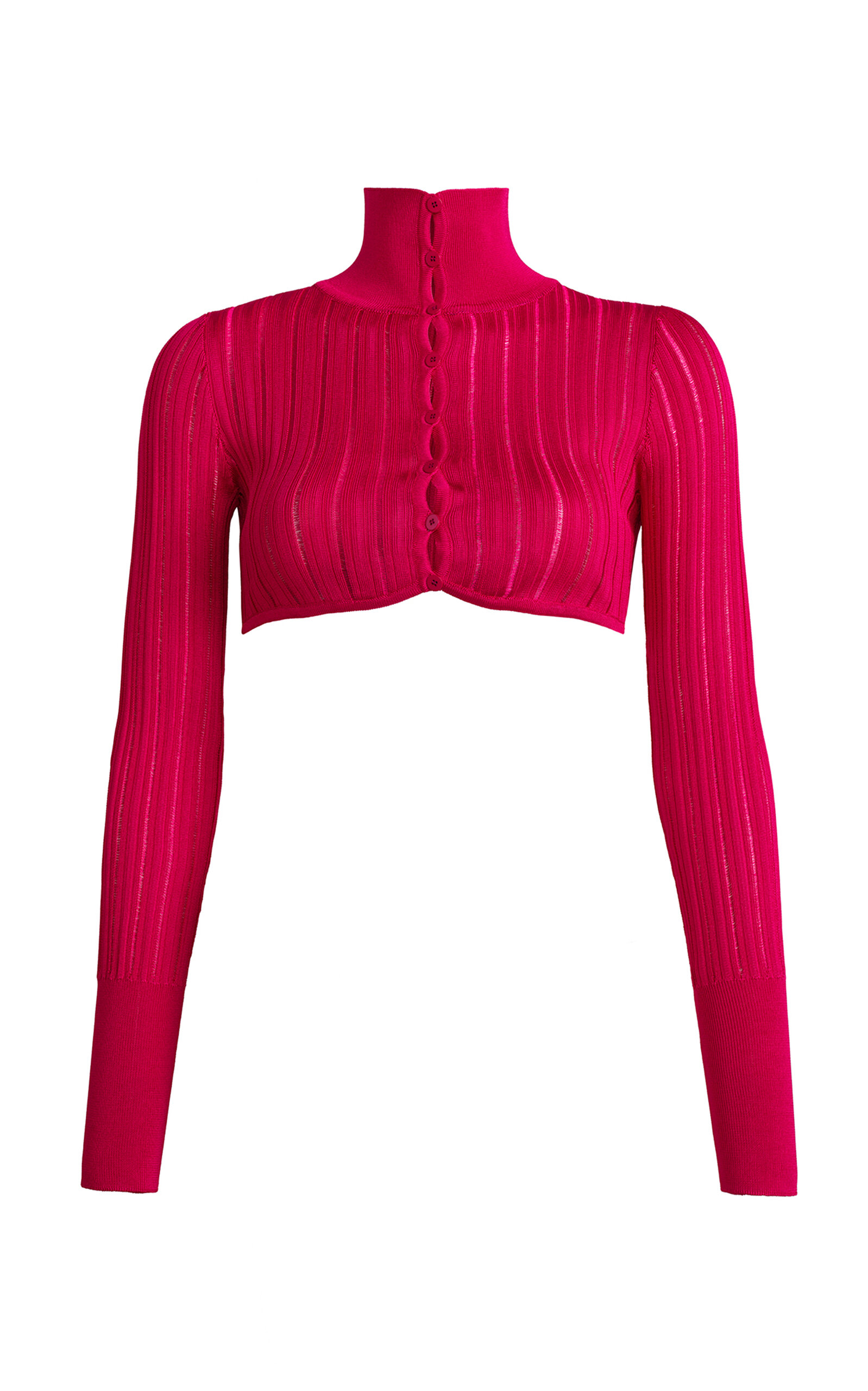 ALAÏA Crinoline Cropped Cardigan