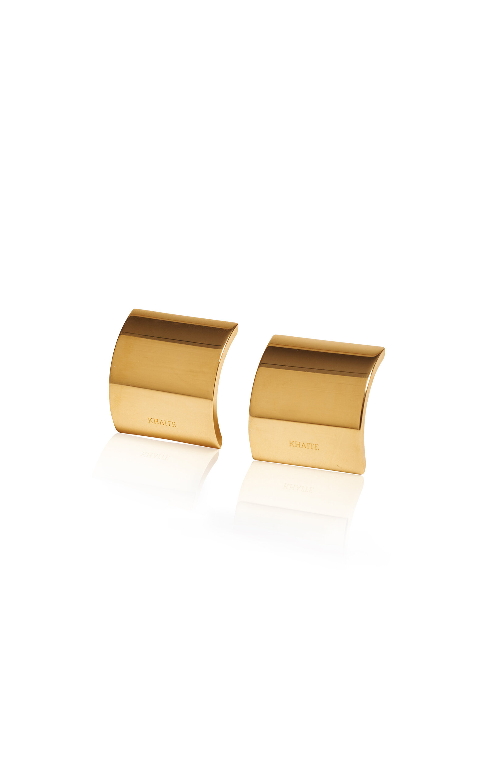 Khaite Julius Small 18k Gold-plated Earrings