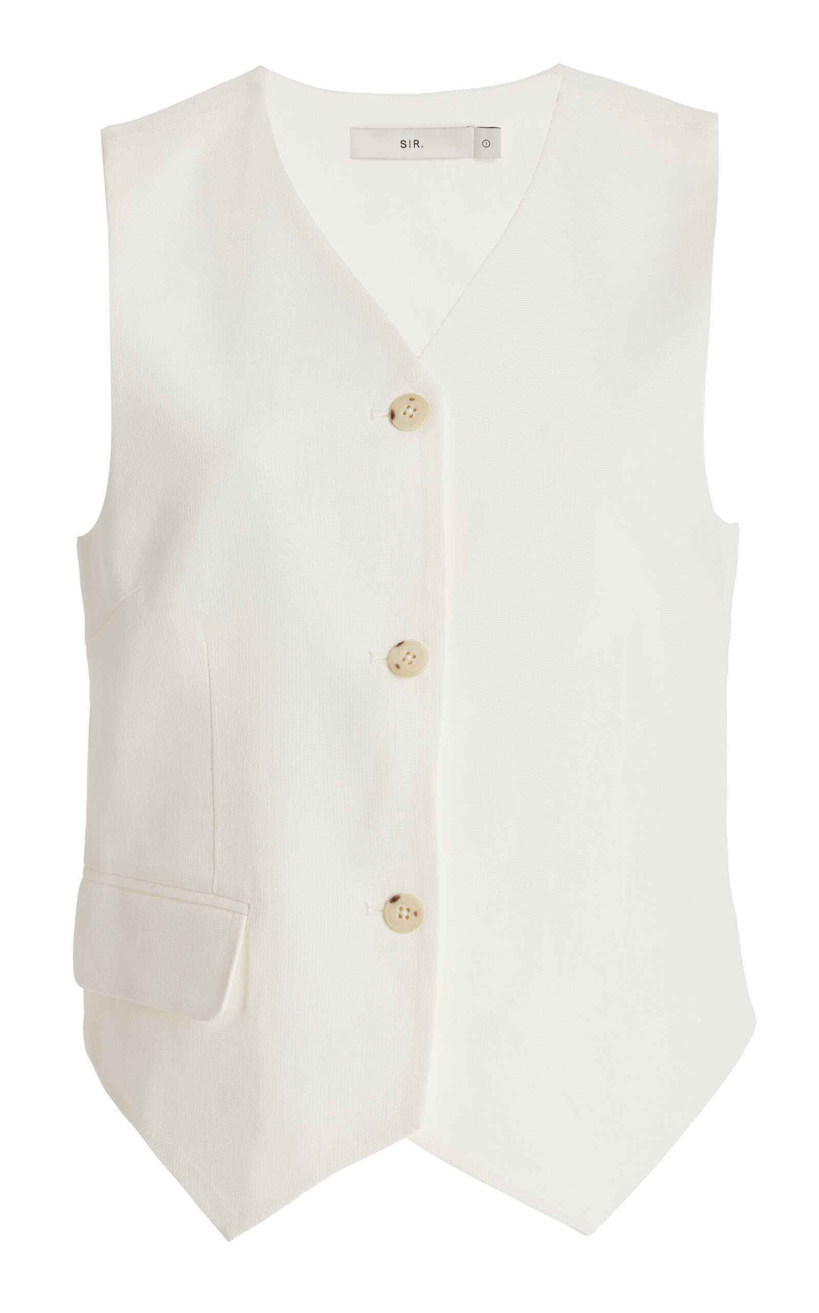 Shop Sir Clemence Vest In White