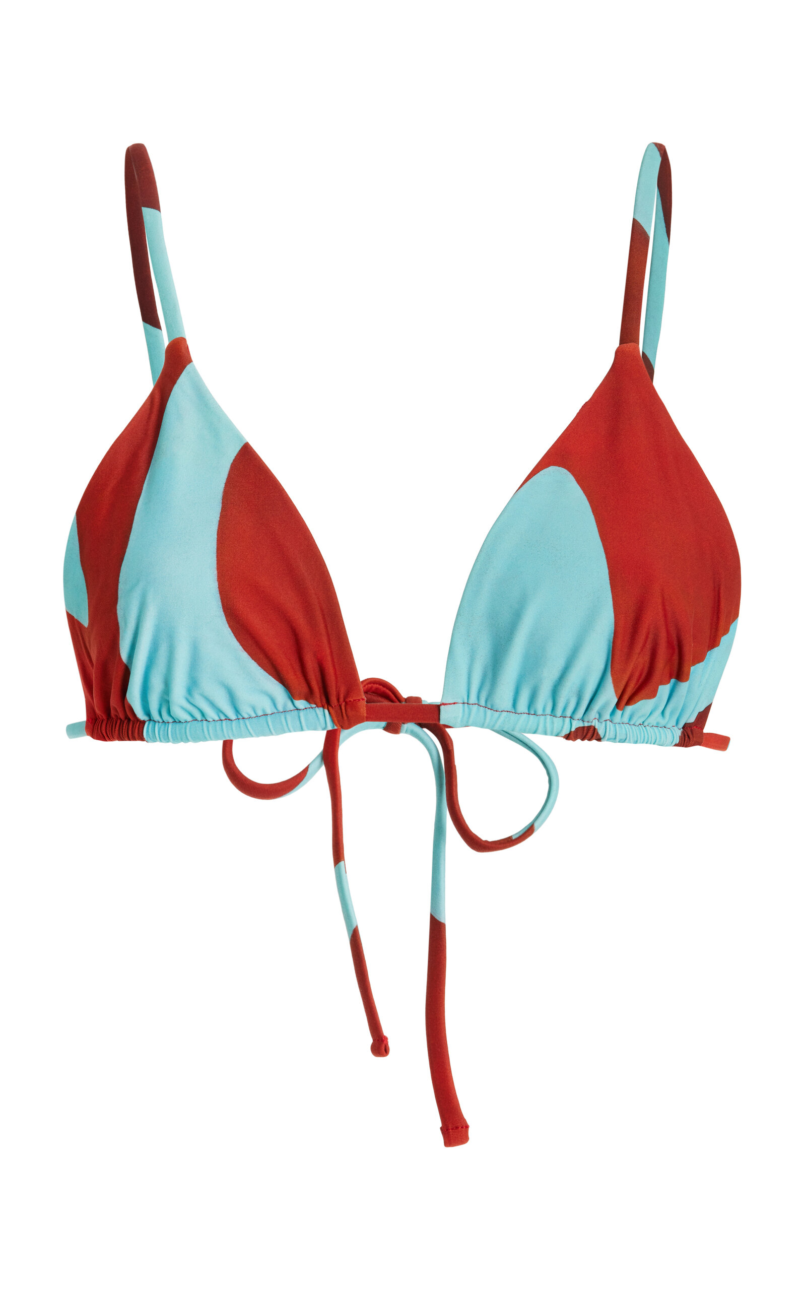 Shop Sir Francesca Triangle Bikini Top In Red