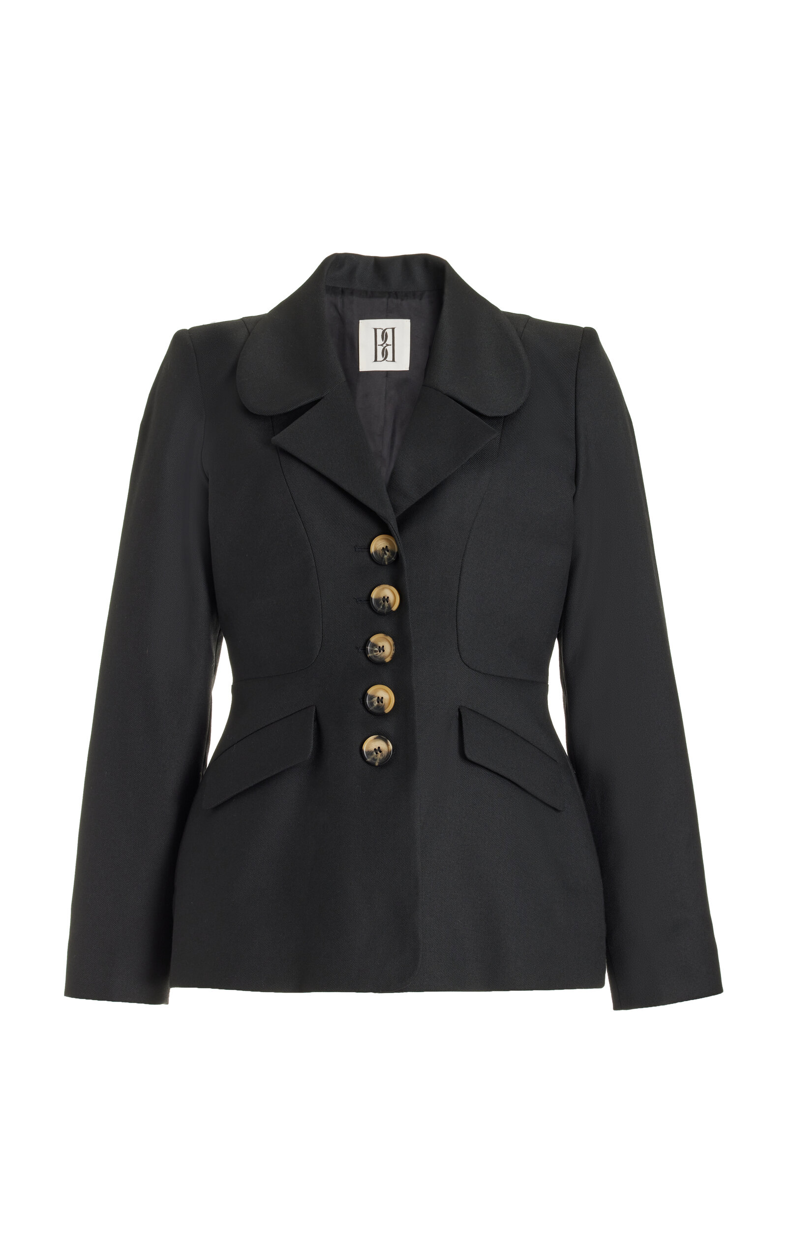 Shop By Malene Birger Adrienna Tailored Blazer Jacket In Black