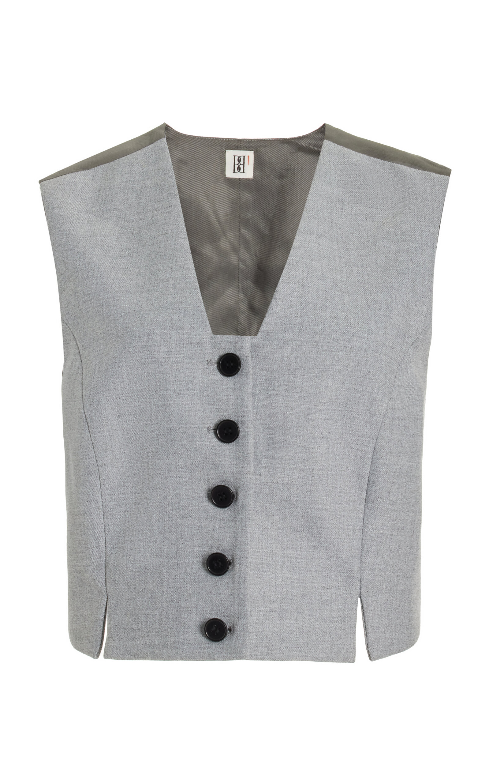 Shop By Malene Birger Bettas Cropped Vest In Grey
