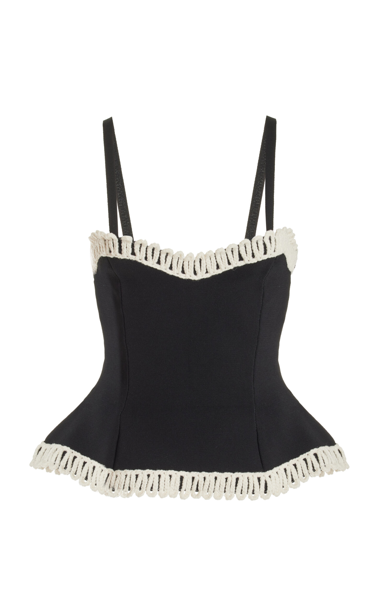 By Malene Birger Kylee Embroidered Flaretop In Black