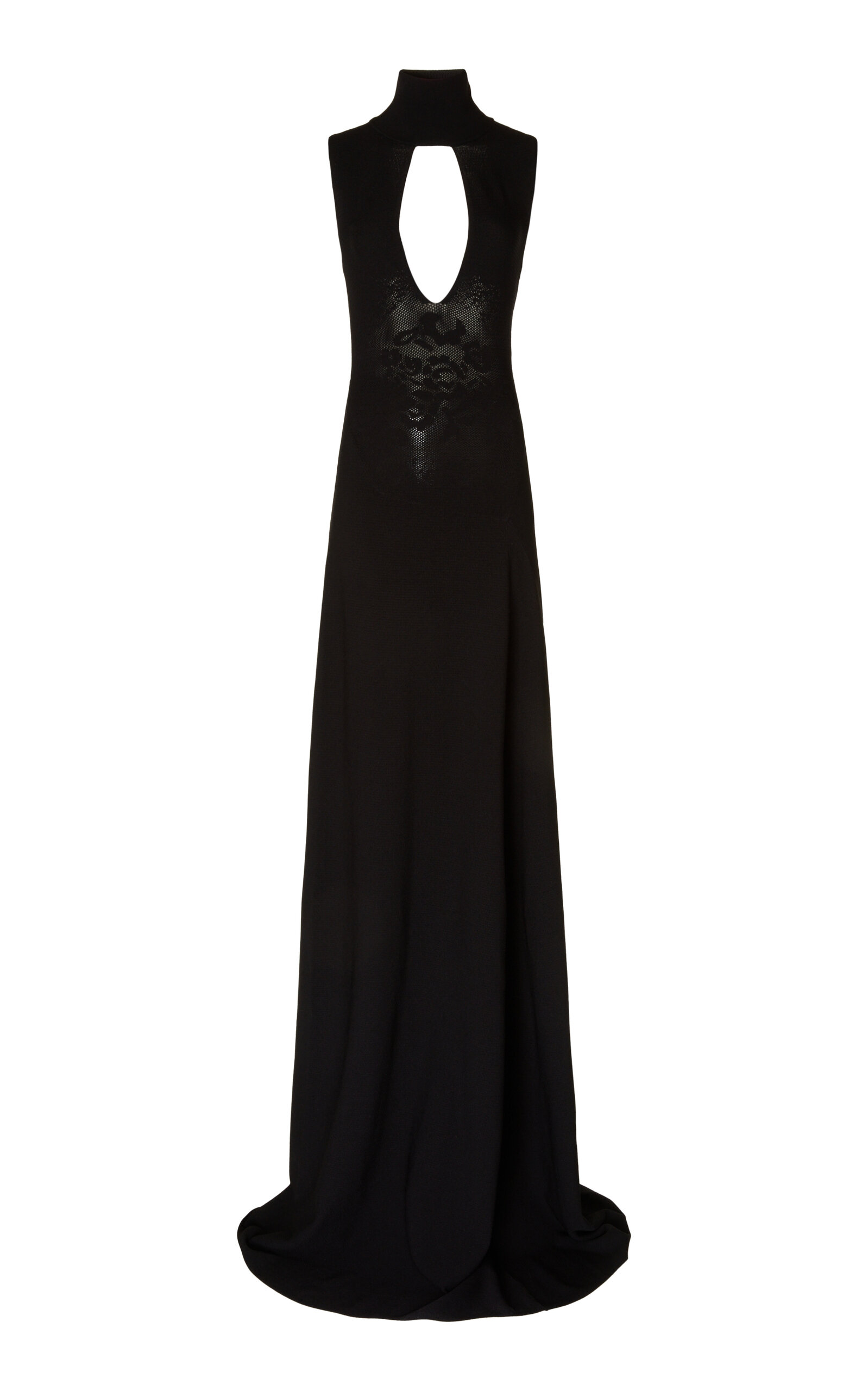 Victoria Beckham Cutout-detailed Maxi Dress In Black