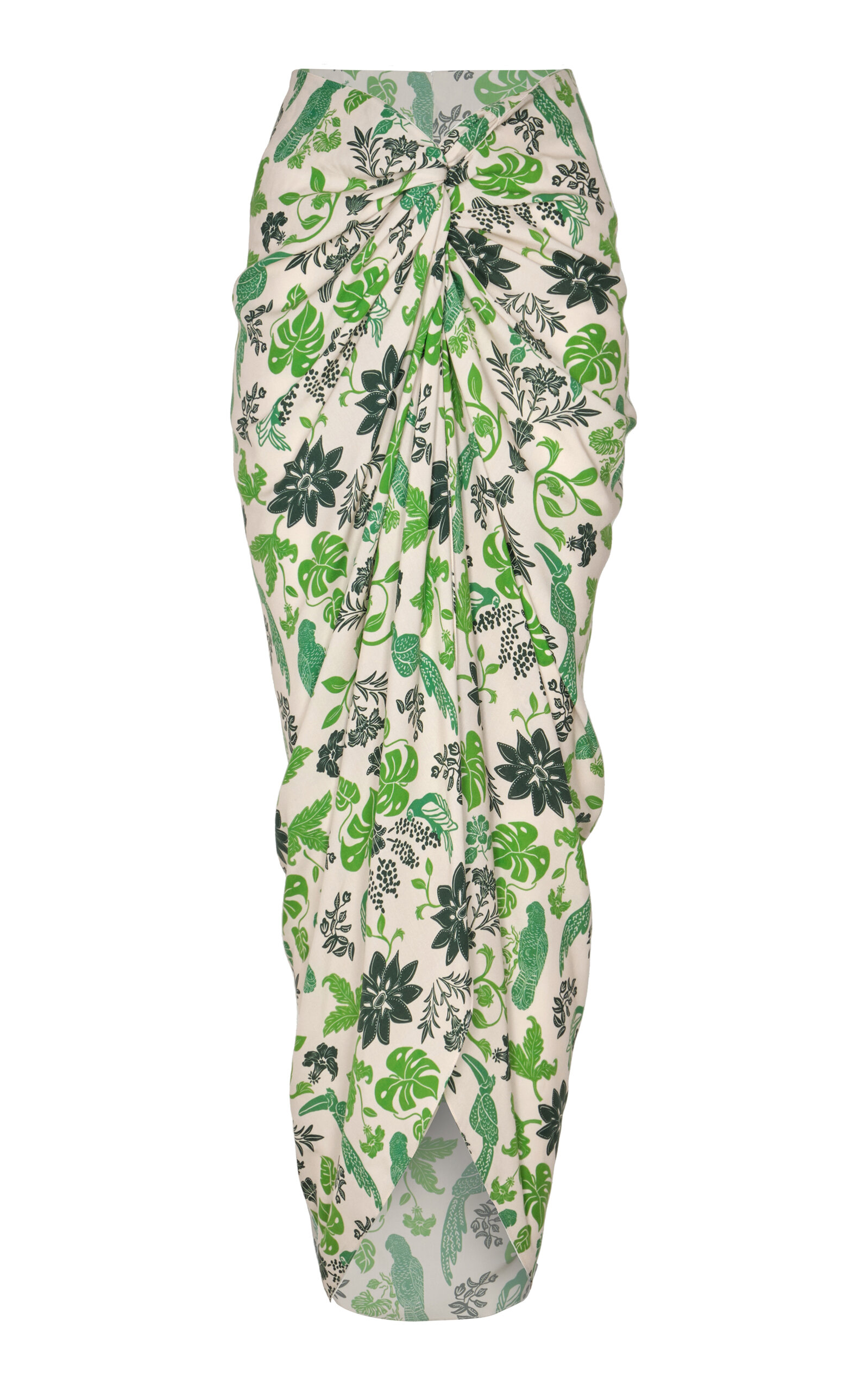 Andres Otalora Women's Caracola Pareo Midi Skirt In Green