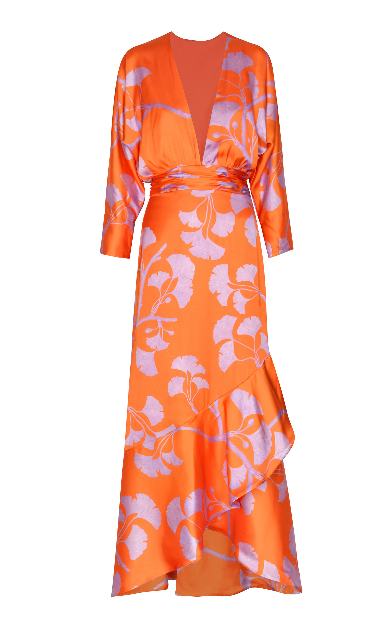 Shop Andres Otalora Heliconia Printed Twill Maxi Dress