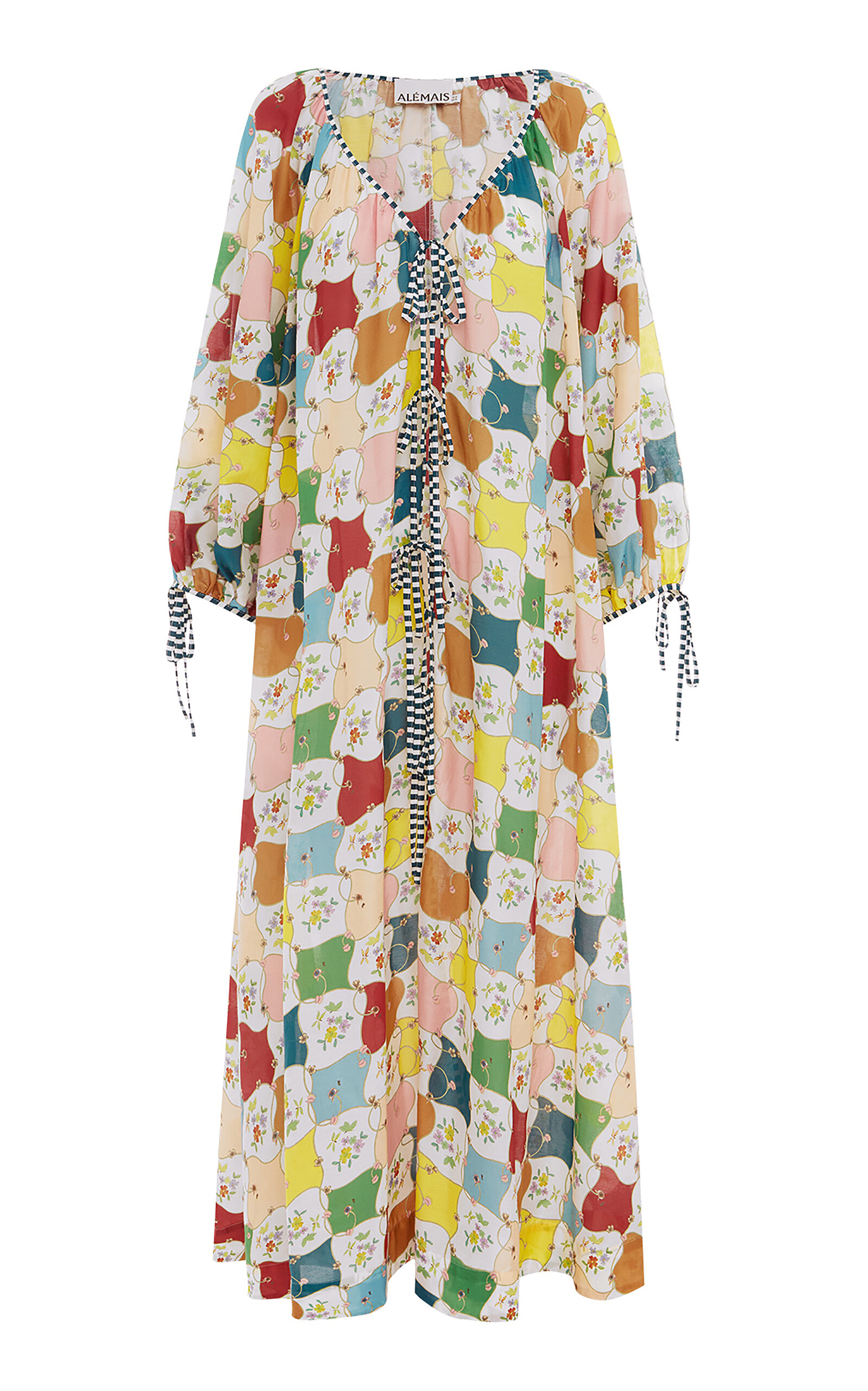 ALEMAIS EVERLY SILK-COTTON POOL DRESS