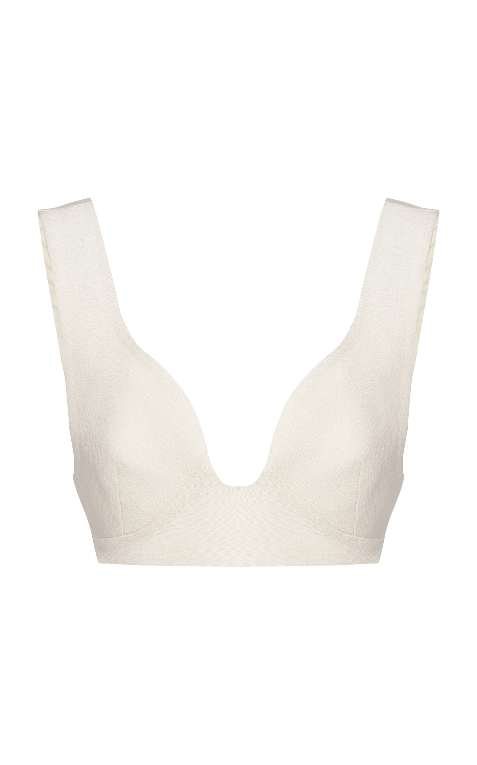 Jil Sander Bra With Low Neckline In Ivory