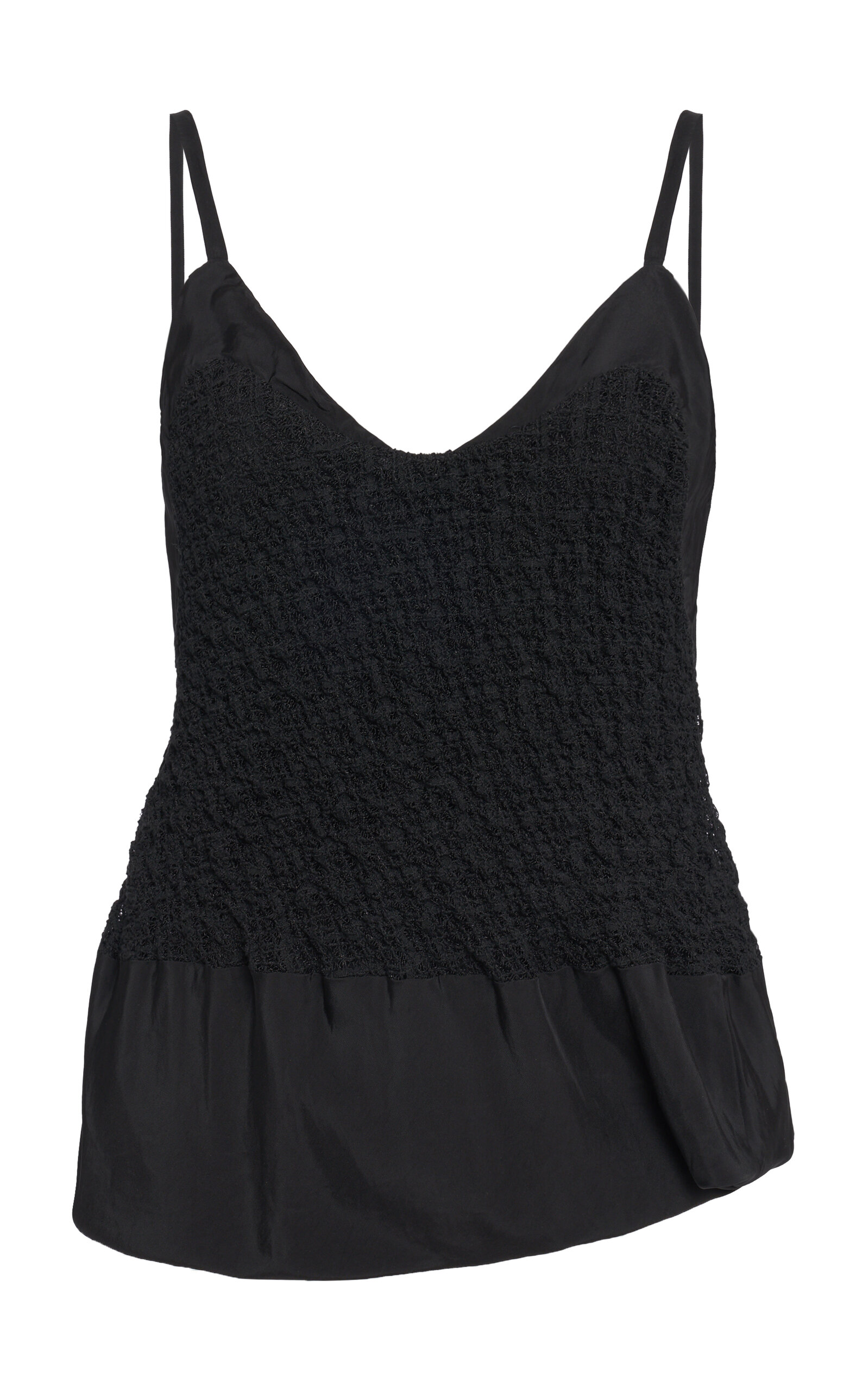 Shop Jil Sander Exclusive Textured Cotton-blend Top In Black