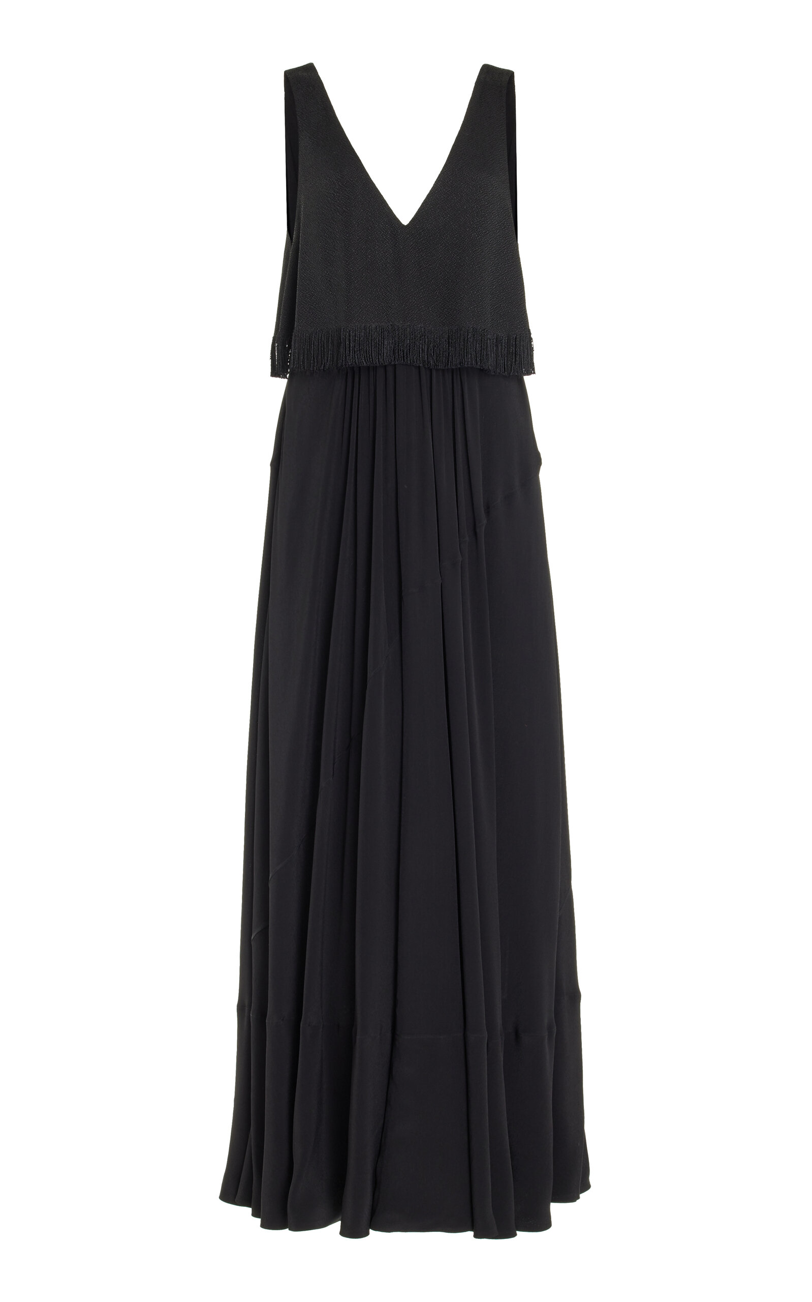 Proenza Schouler Women's Textured Marocaine Maxi Dress In Black