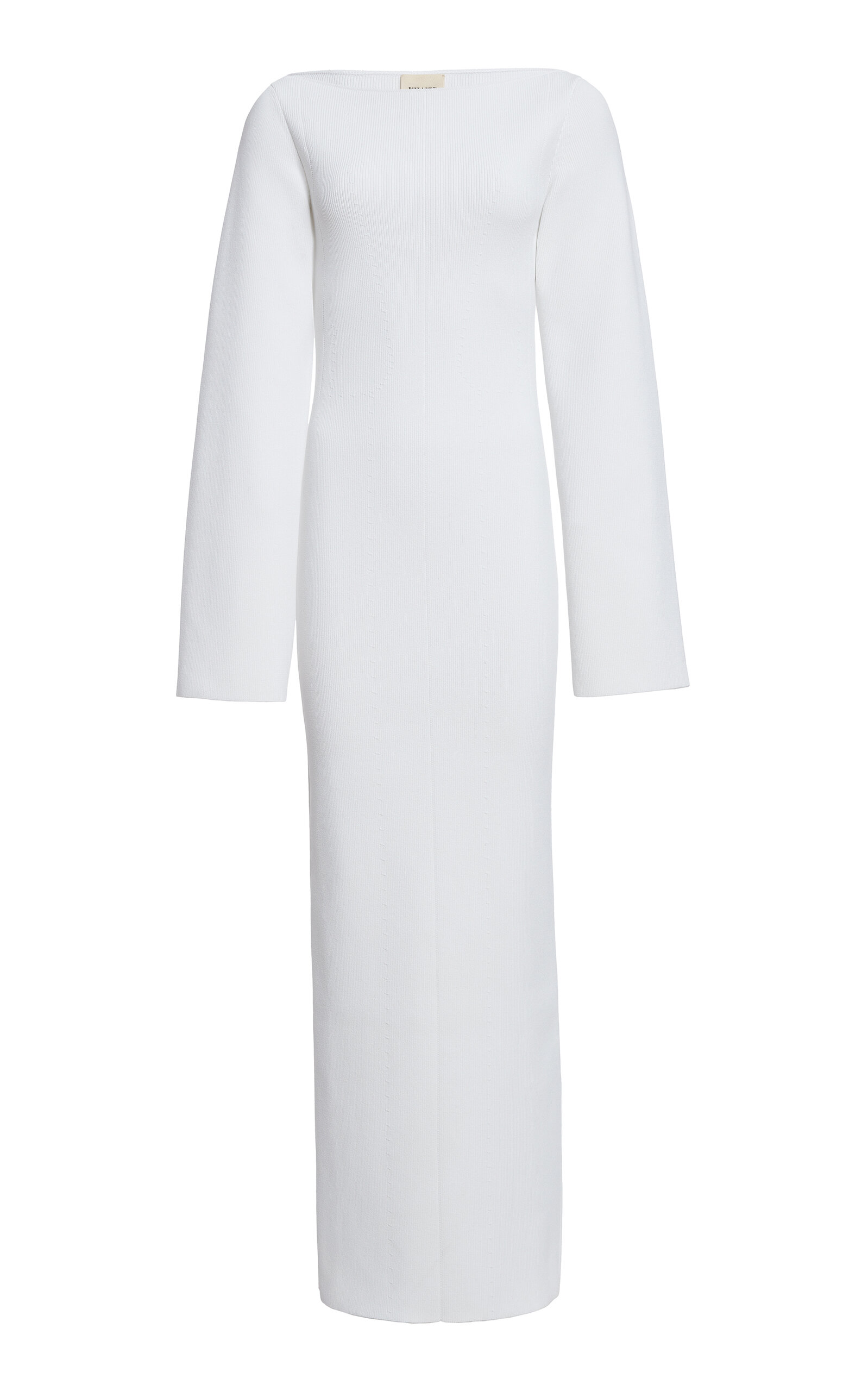 Khaite Alta Stretch Matte Maxi Dress In White