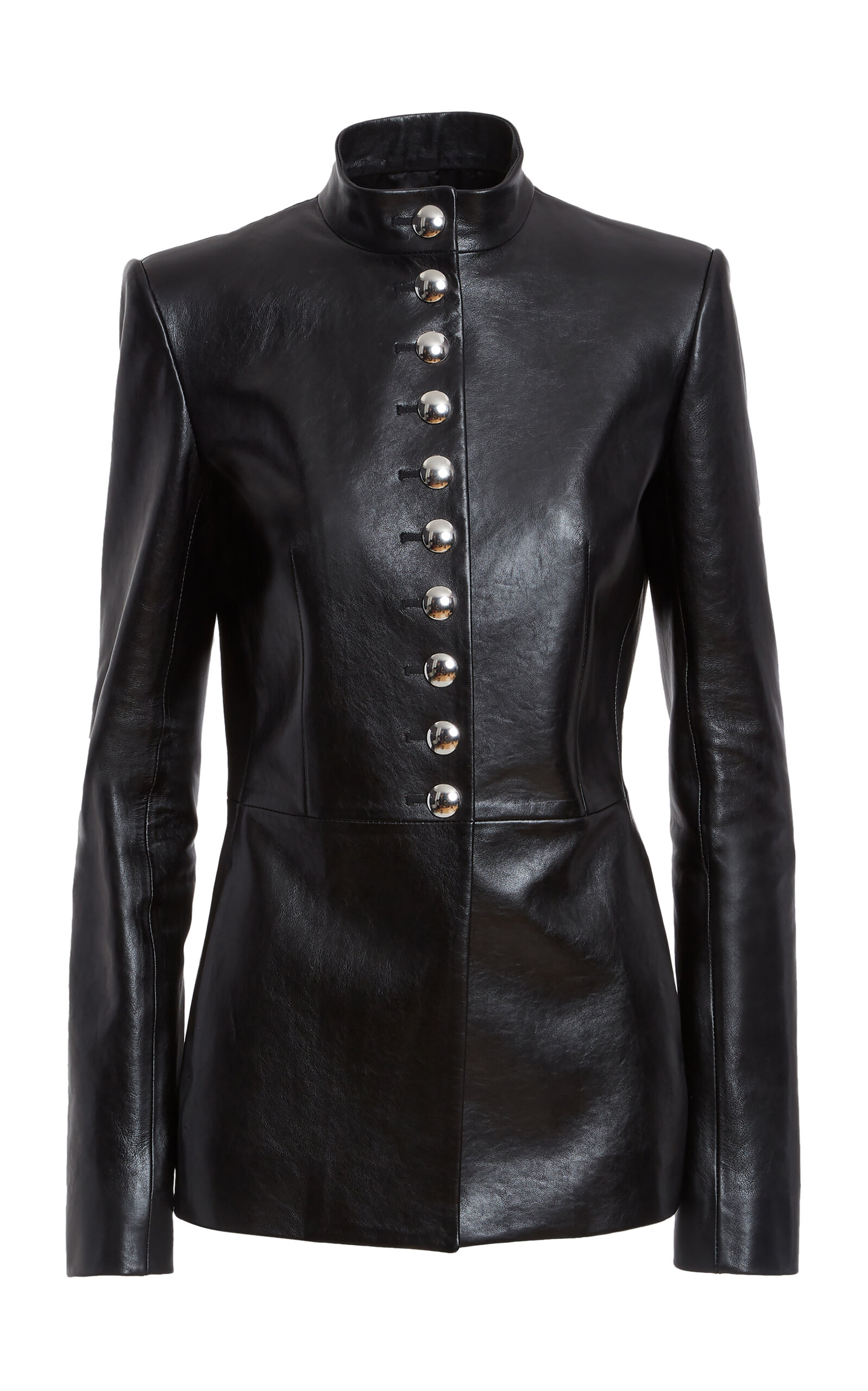Shop Khaite Samuel Leather Jacket In Black