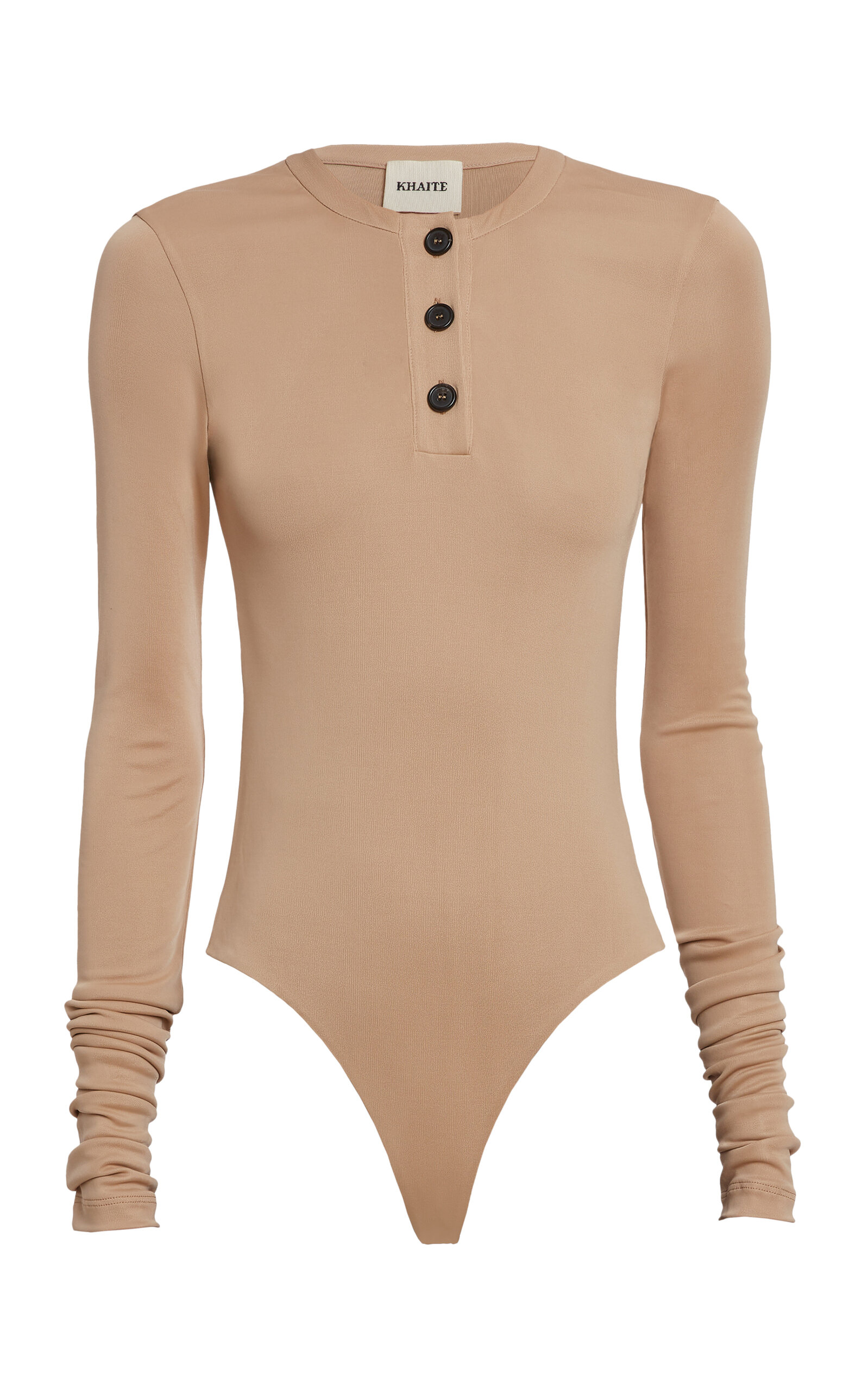 Khaite Women's Janelle Slinky Bodysuit In Neutral