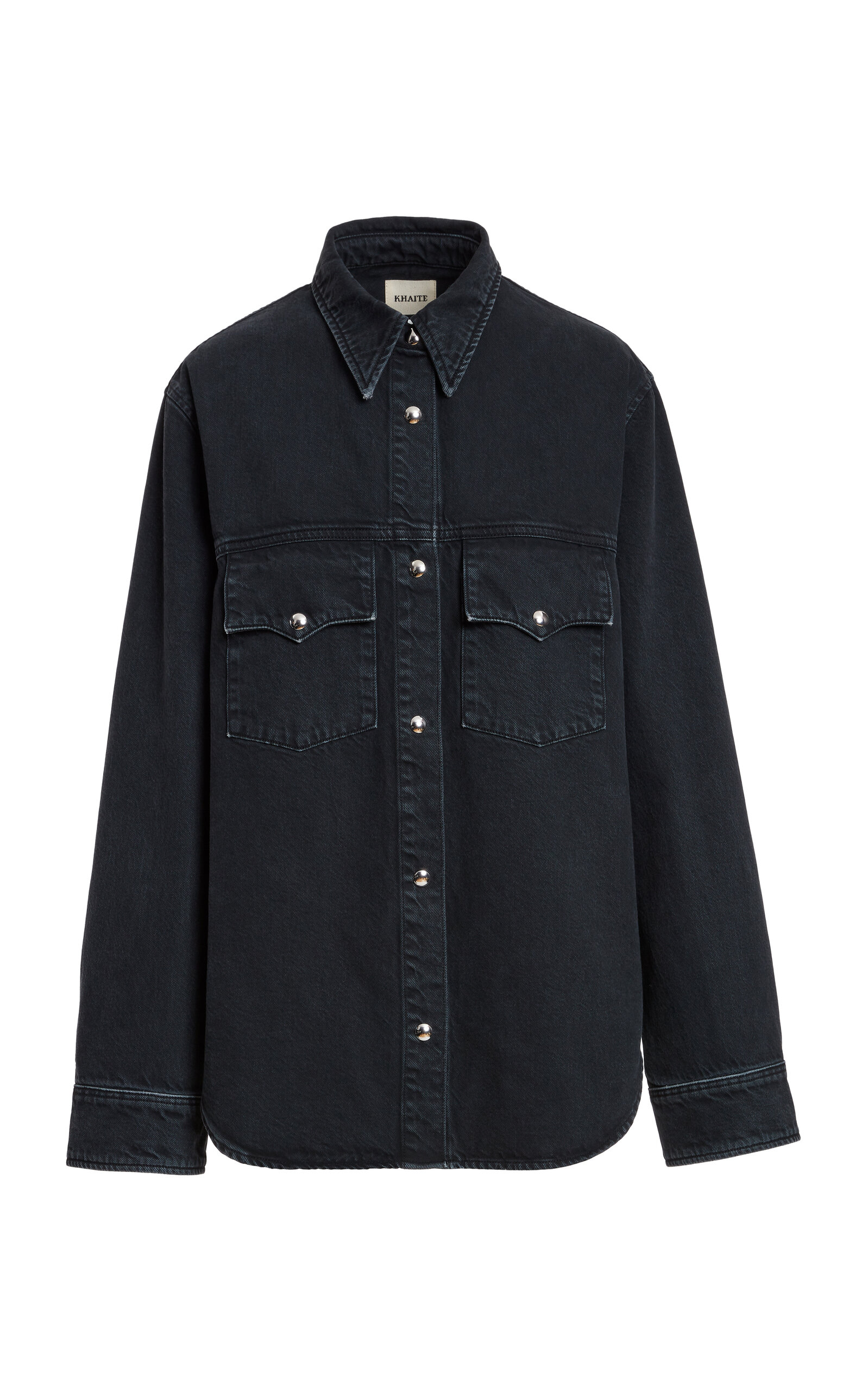Khaite Jinn Denim Shirt - Black