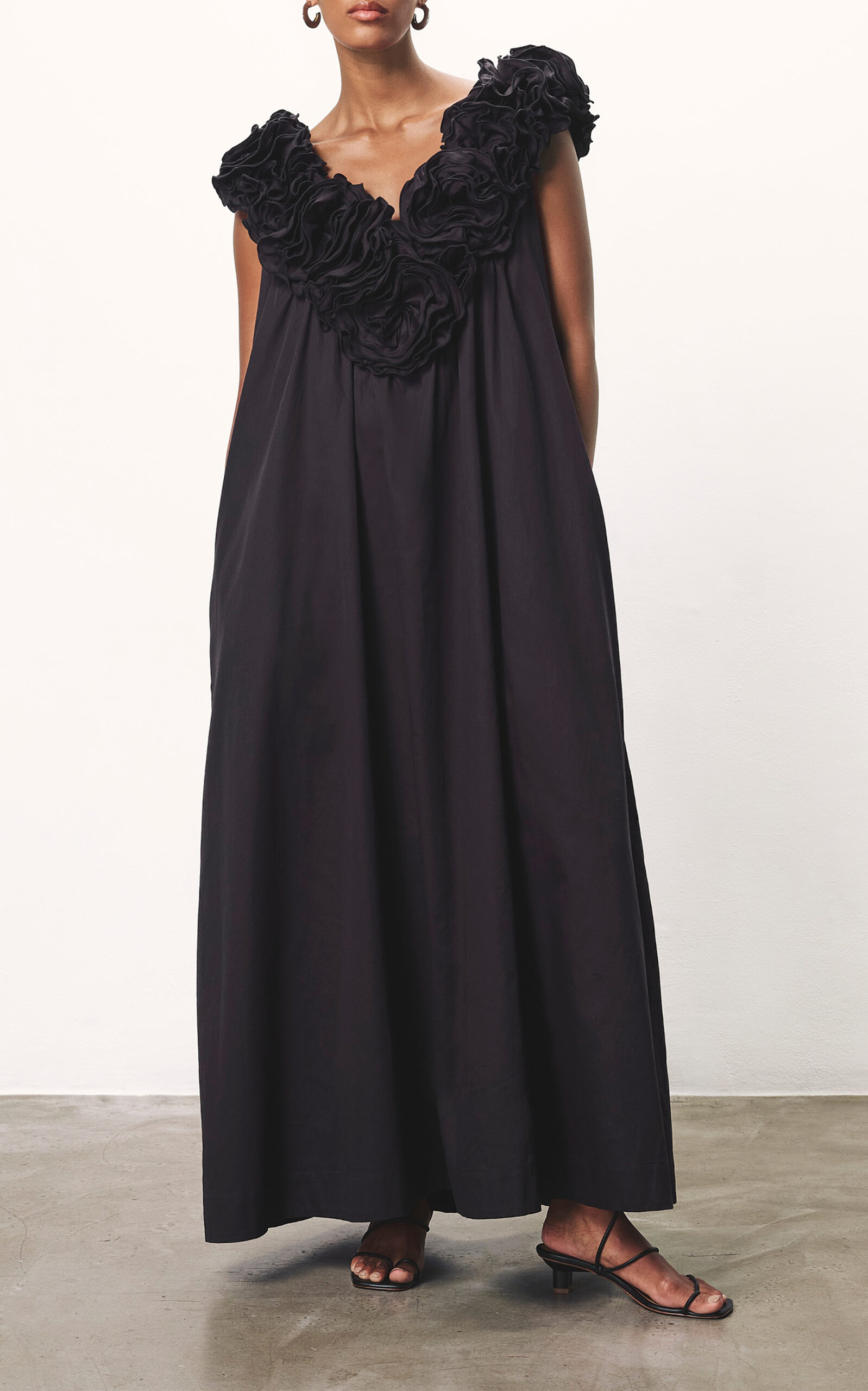 Mara Hoffman Women's Bindi Rosette Neck Cotton Maxi Dress Smart