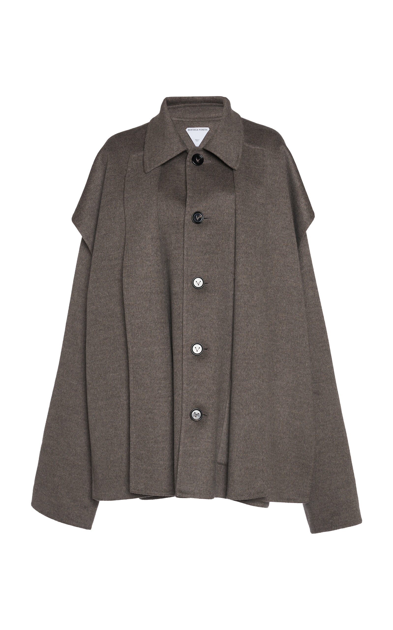 Wool-Cashmere Short Coat