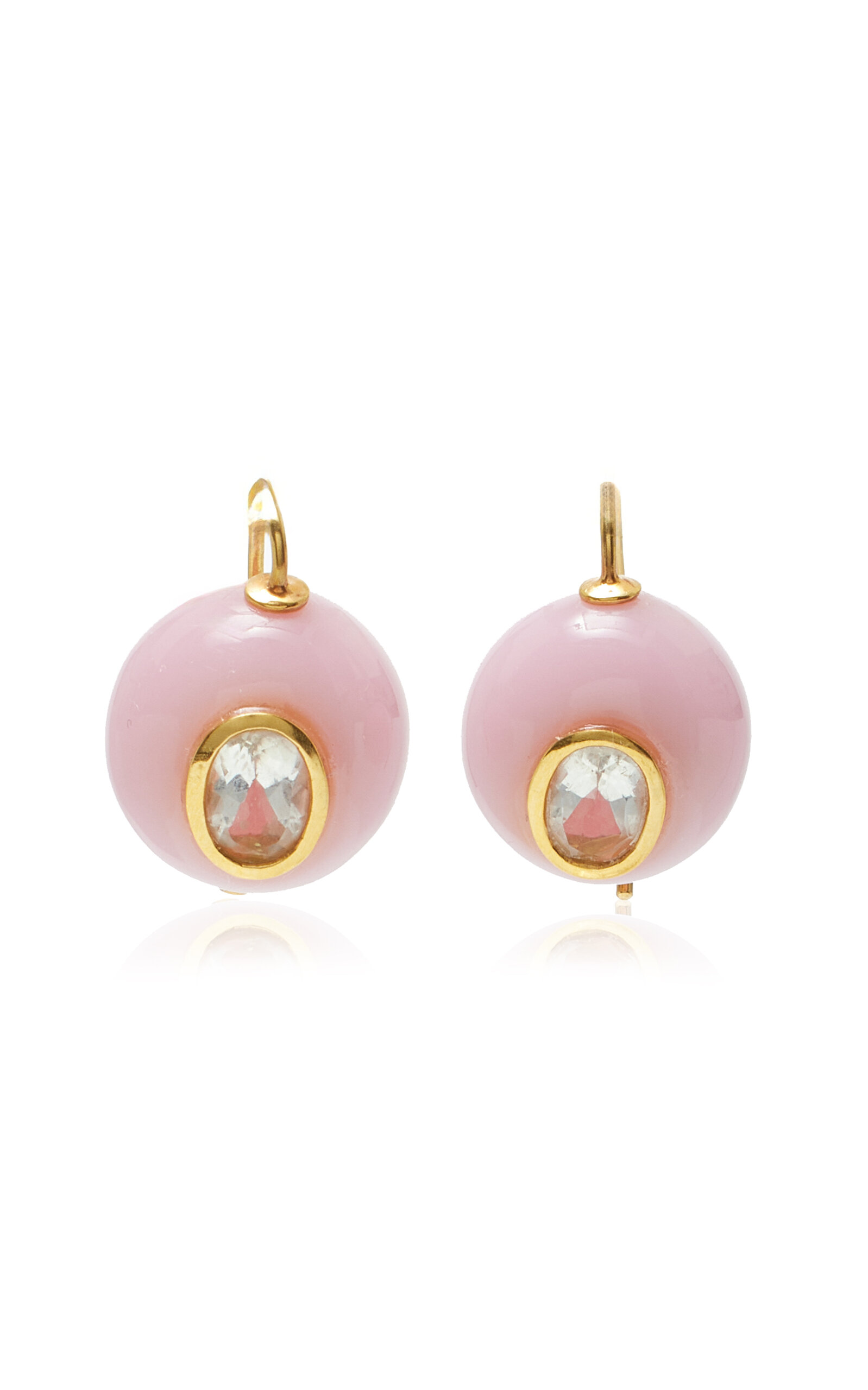 Lizzie Fortunato Pablo Gold-plated Earrings In Pink