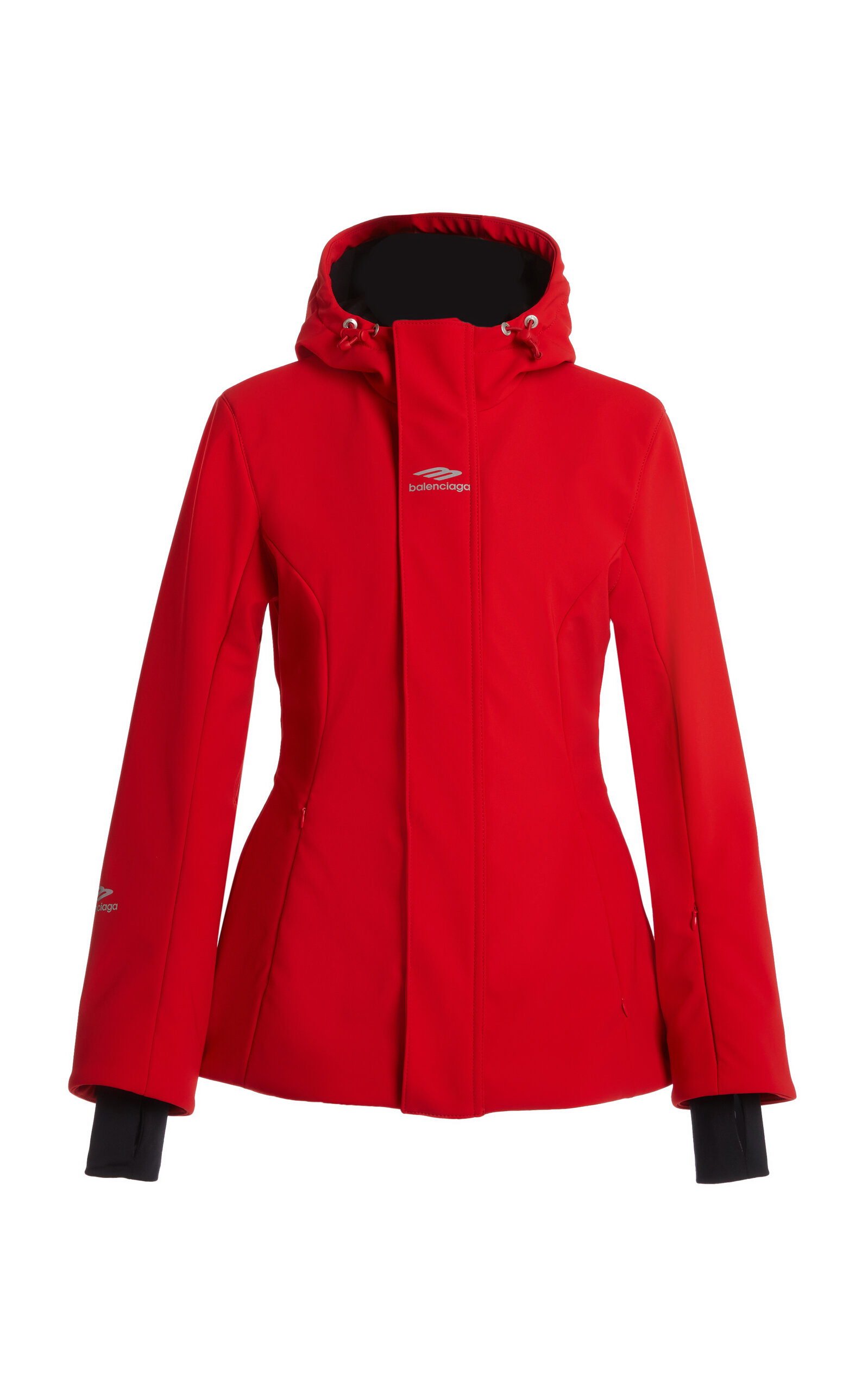 Balenciaga Hourglass Nylon Ski Jacket - Red