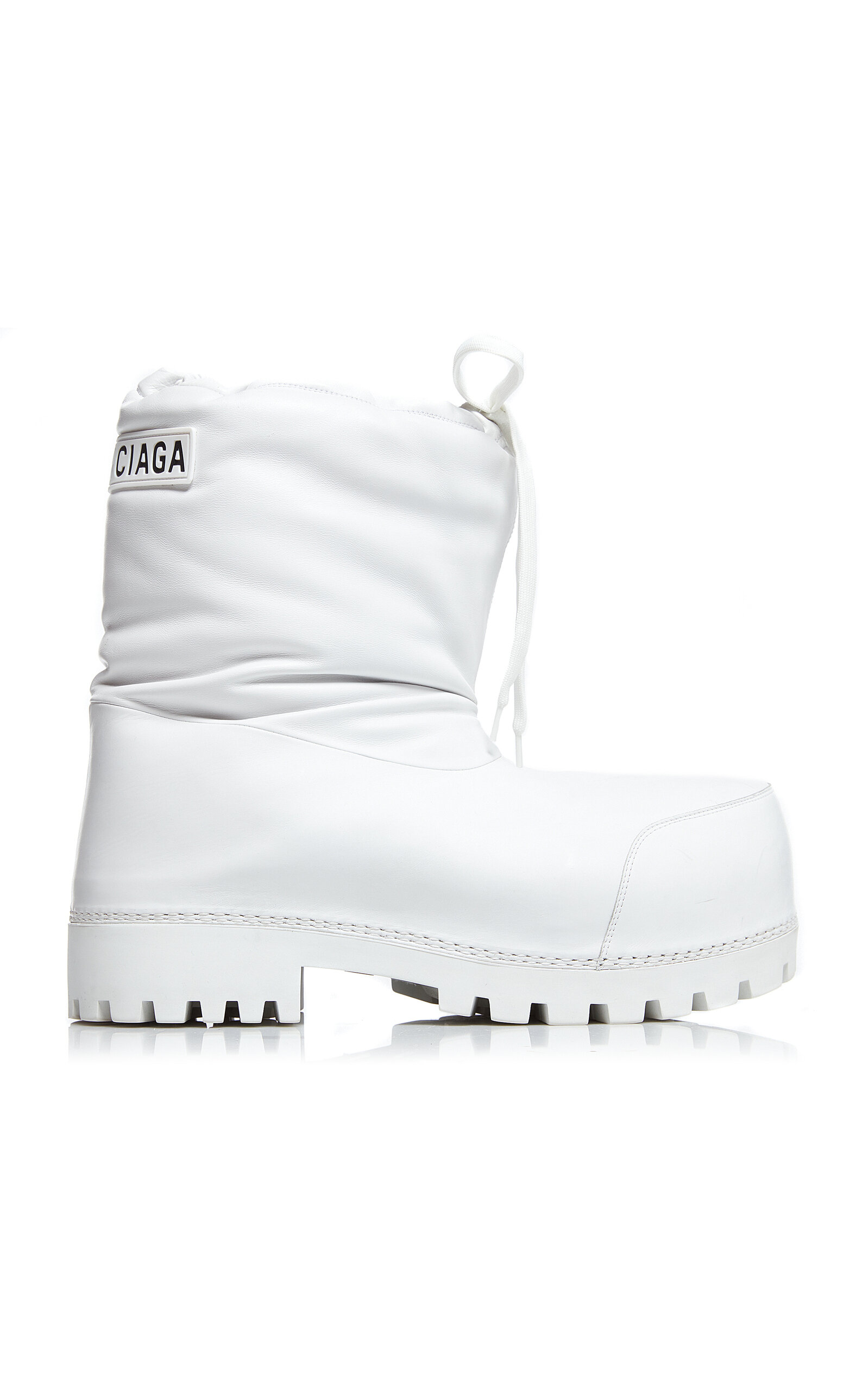 Shop Balenciaga Alaska Nylon Ski Boots In White