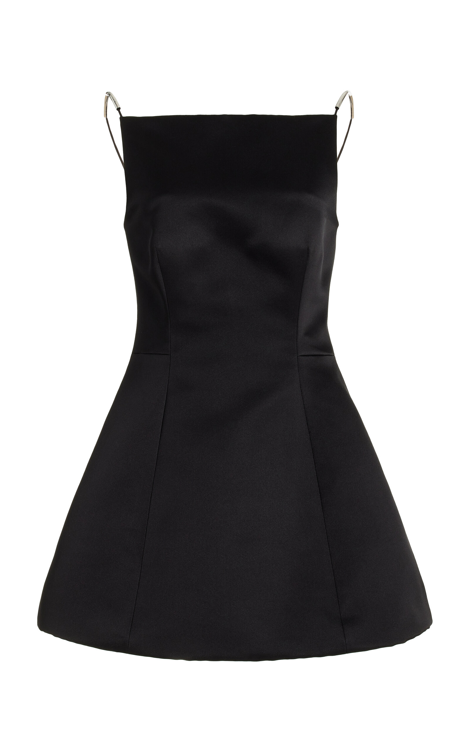 Brandon Maxwell Women's The Lexi Silk Bubble Mini Dress In Black