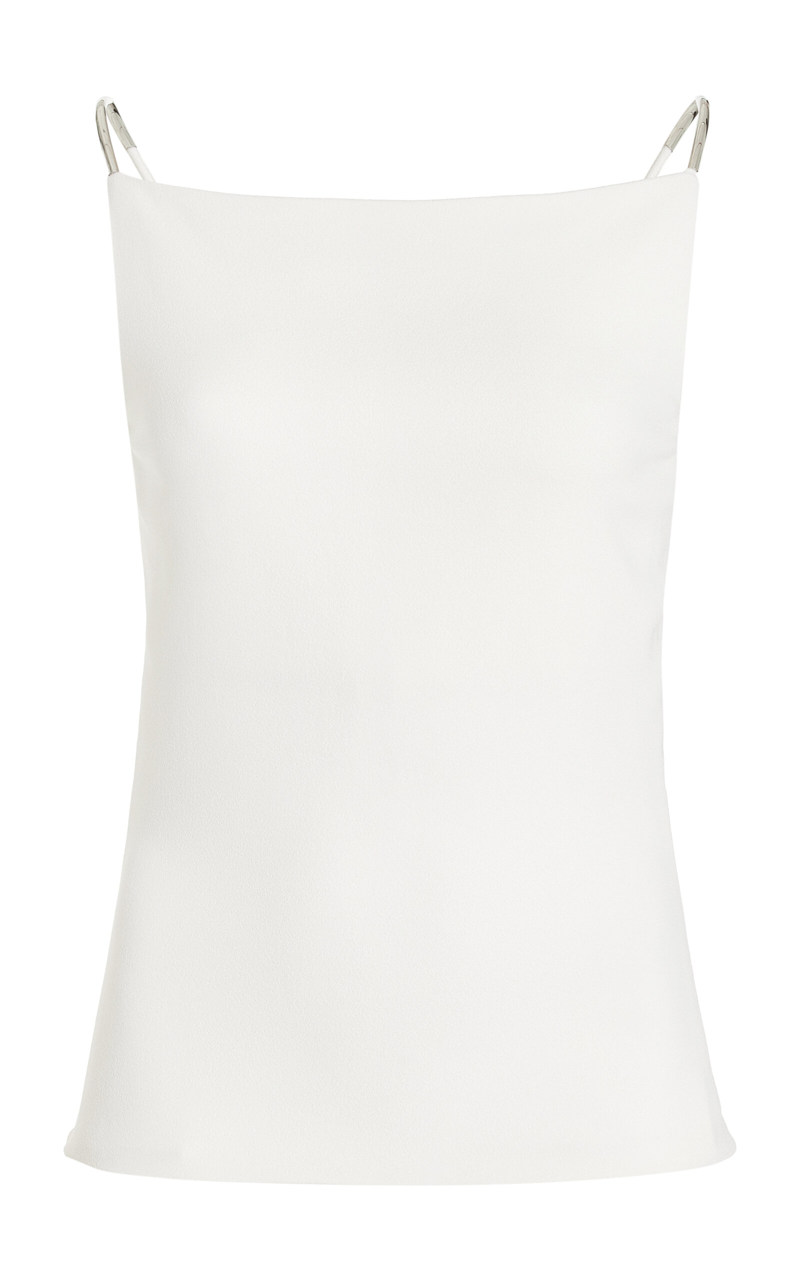Shop Brandon Maxwell The Jenna Boat Neck Tank Top In Ivory