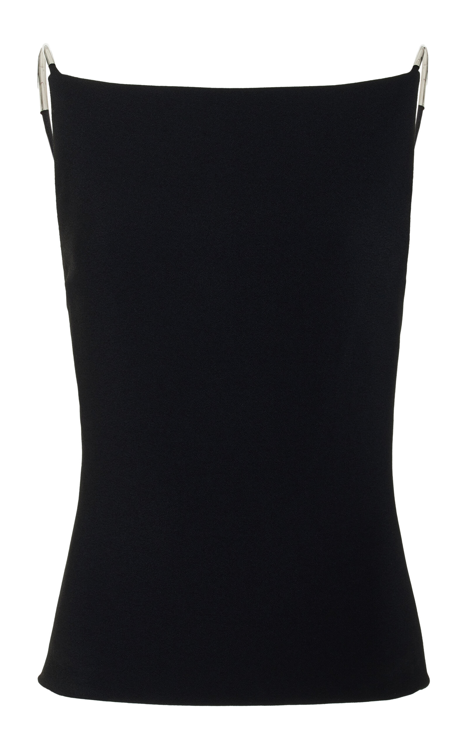 Brandon Maxwell The Jenna Boat Neck Tank Top In Black