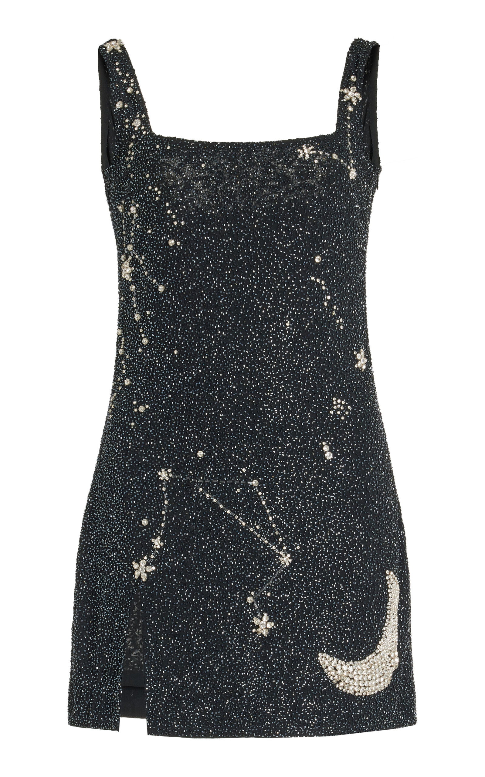 STAUD LE SABLE EMBELLISHED MINI DRESS