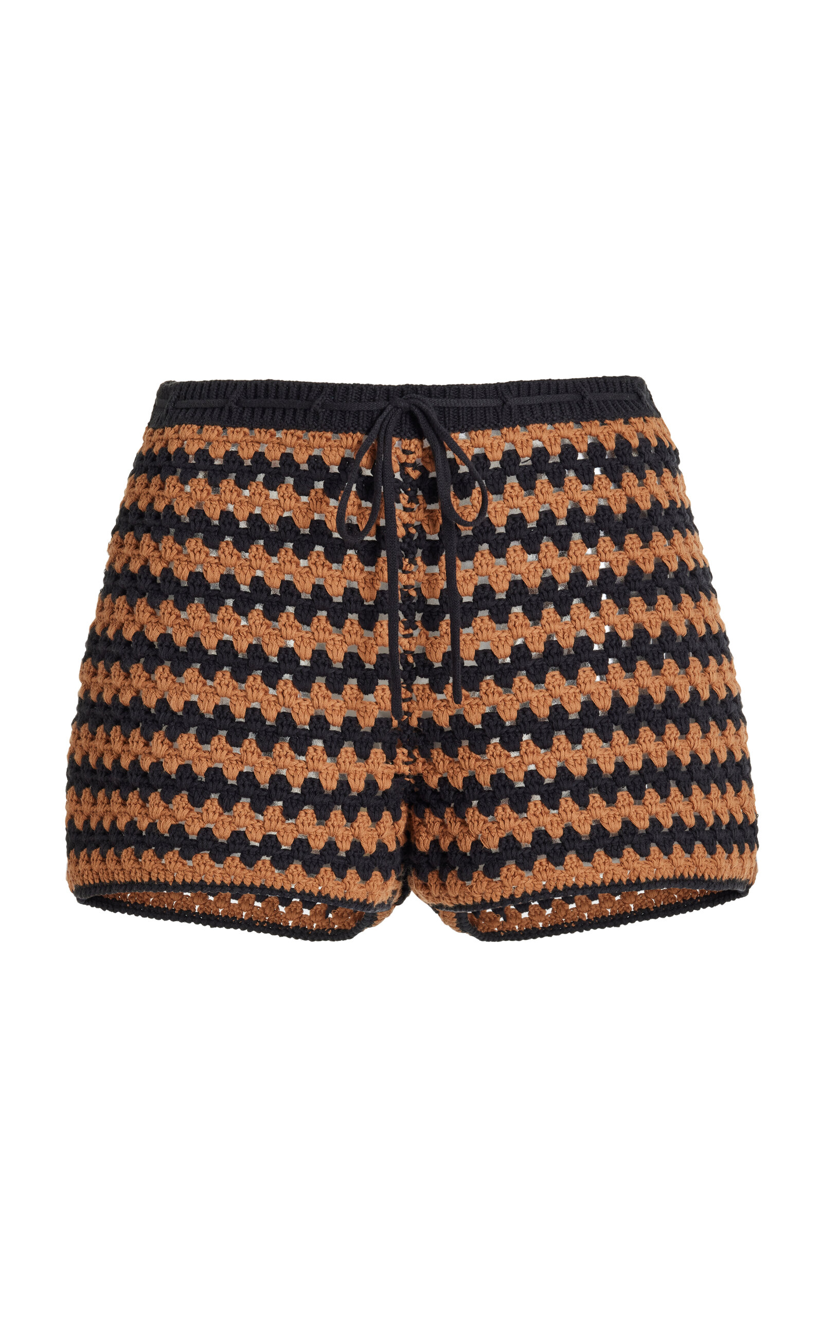 Staud Samara Crochet Short In Black