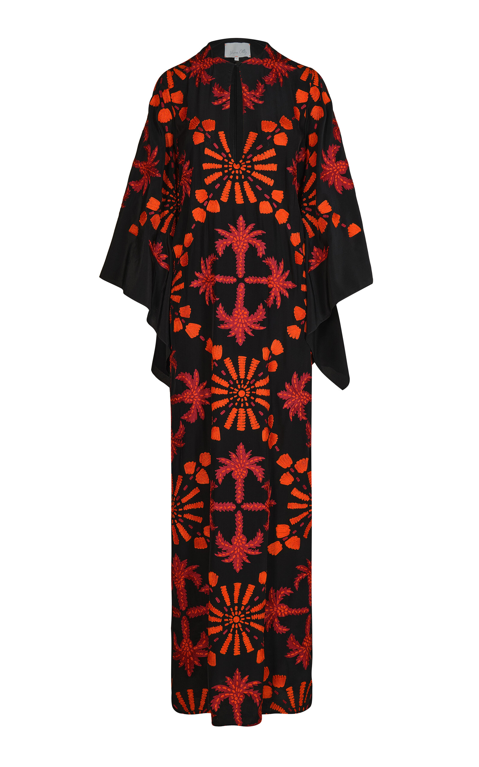 Johanna Ortiz - Historias Salvajes Embroidered Silk Tunic Dress - Multi - US 4 - Moda Operandi