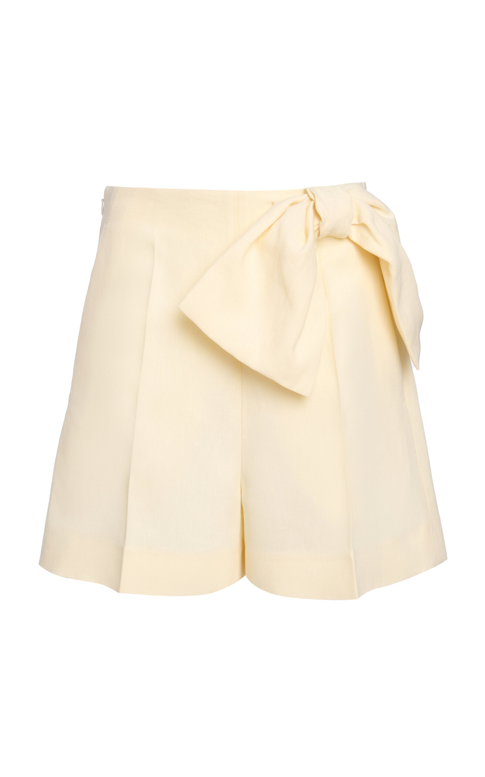 Chloé Tie-Detailed Linen-Canvas Shorts