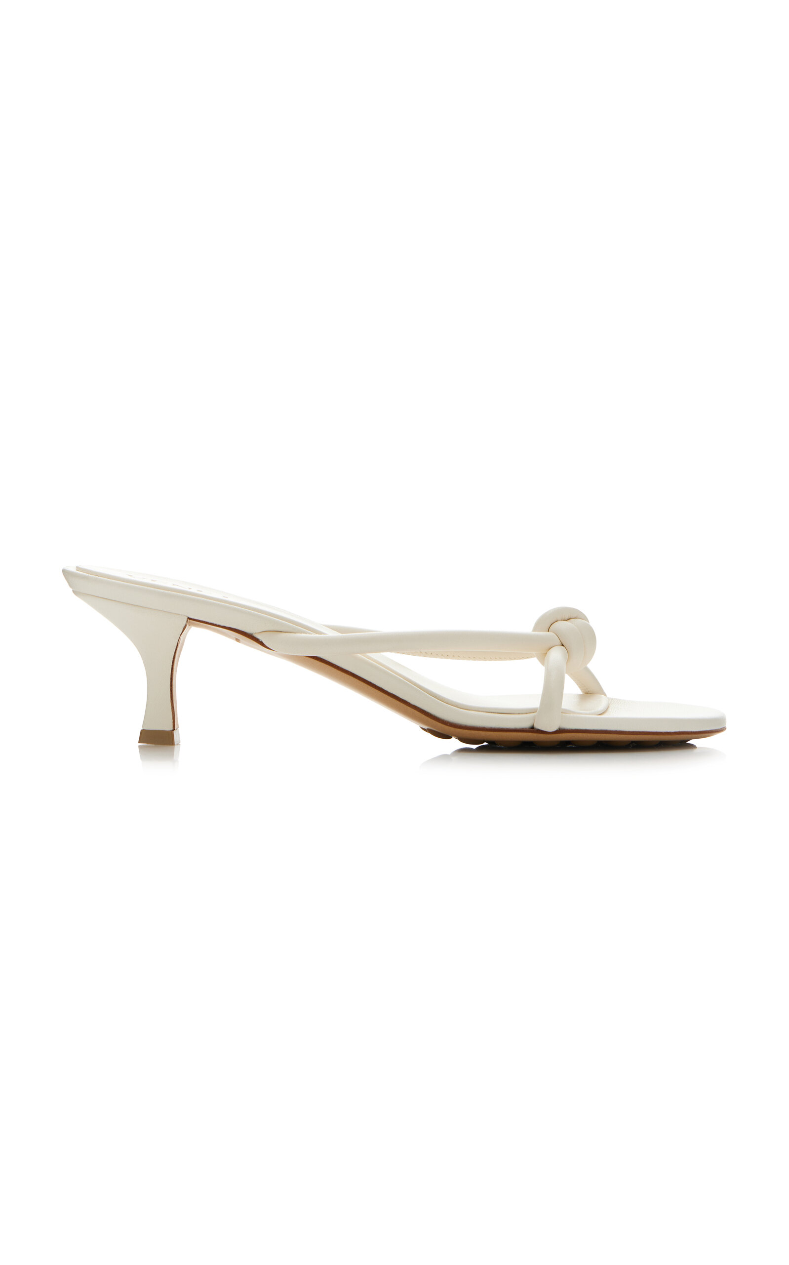 Bottega Veneta White Blink Mules In White