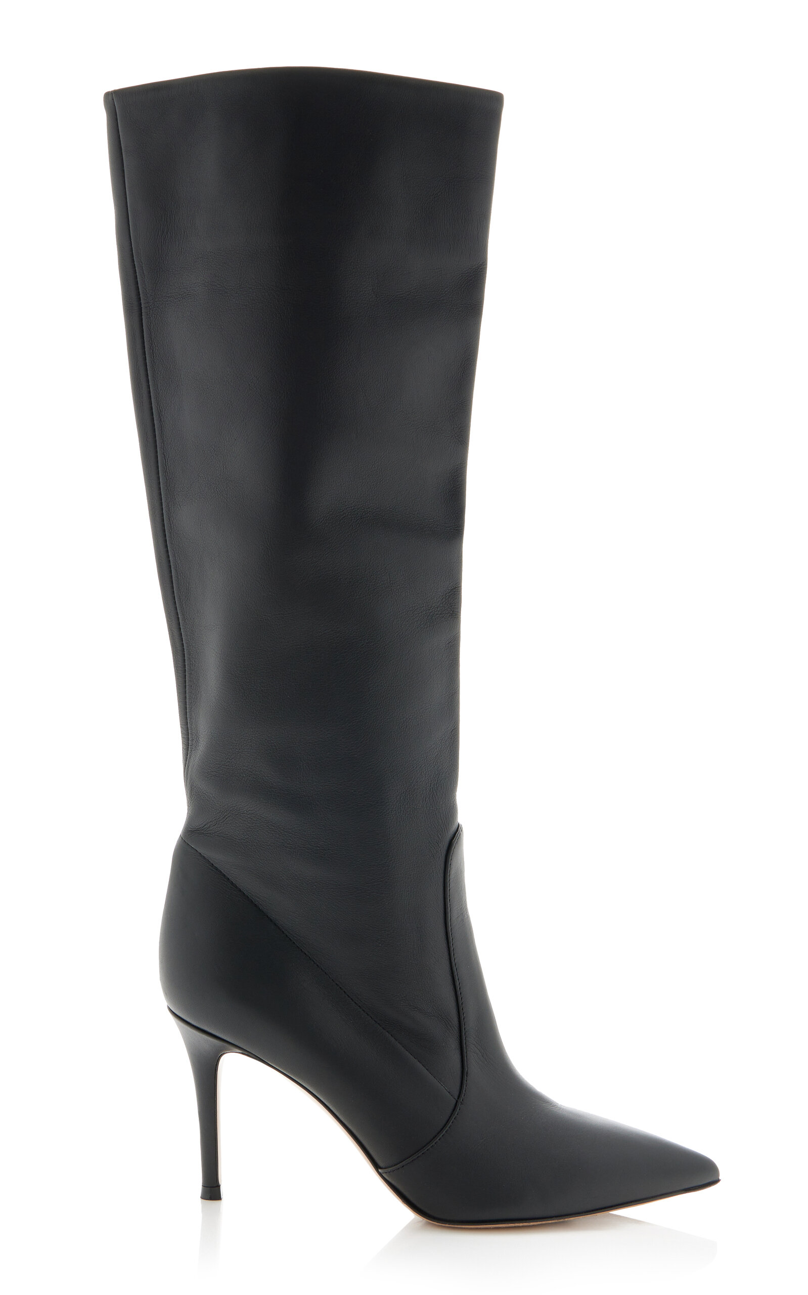 Gianvito Rossi Hansen Leather Knee Boots - Black