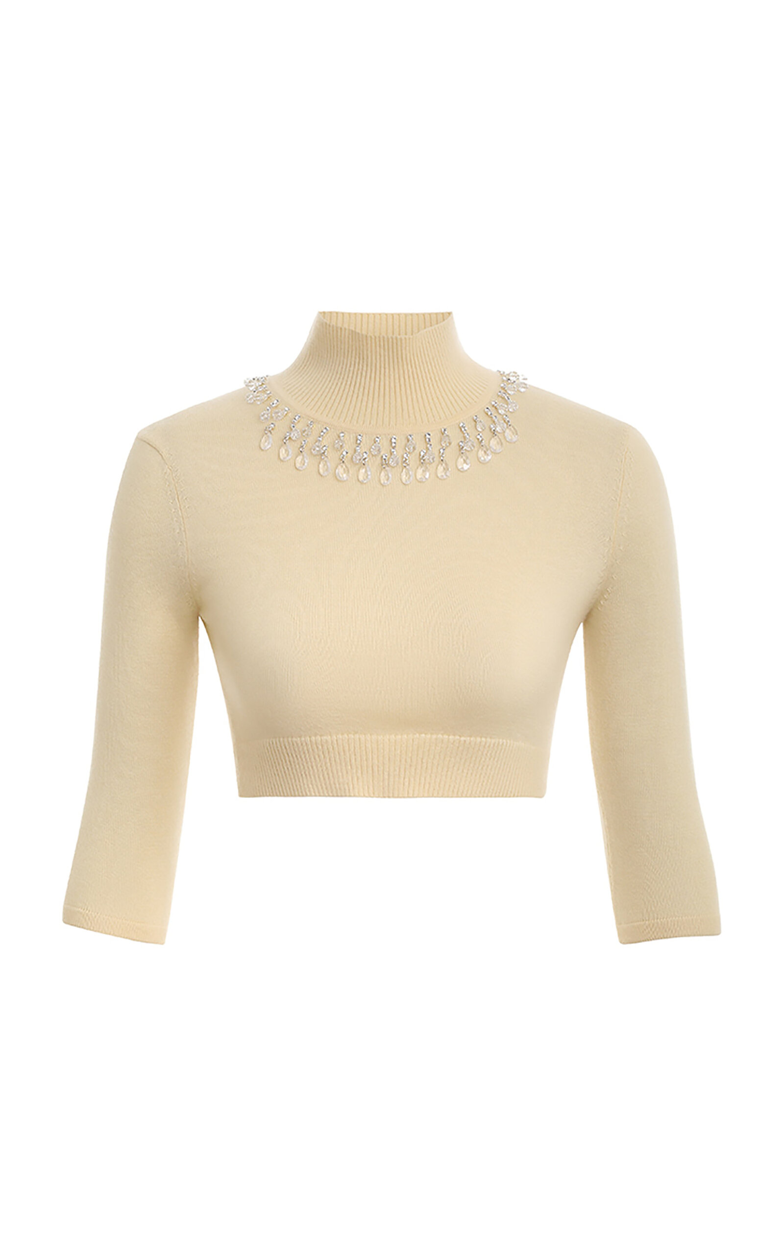 Zimmermann Matchmaker Wool Cropped Top In Yellow