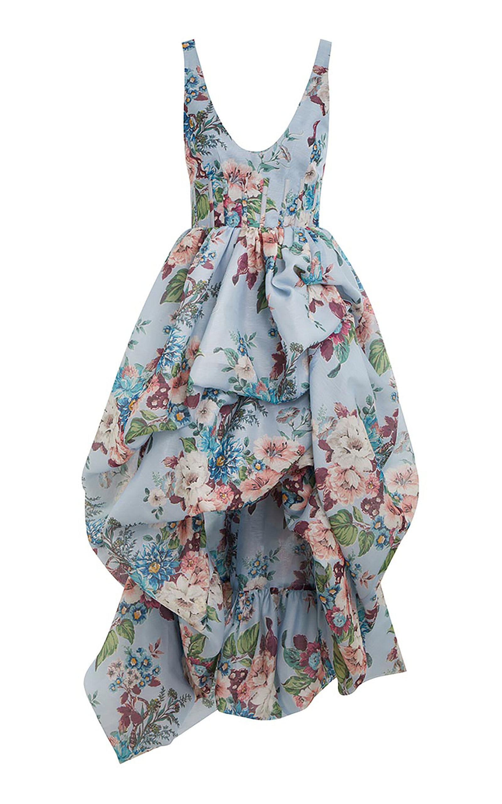 Zimmermann Matchmaker floral linen and silk midi dress | Smart Closet
