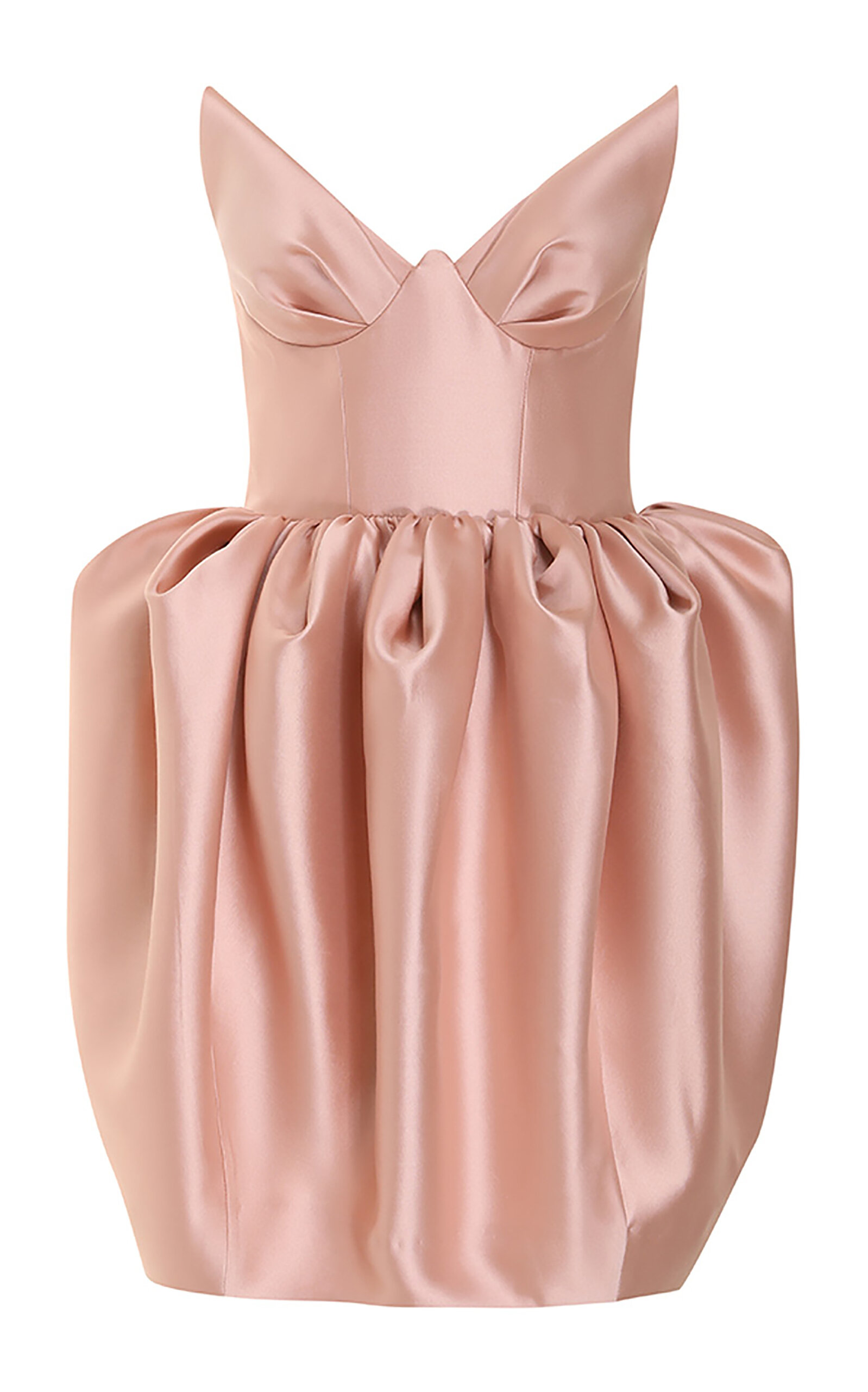 Shop Zimmermann Matchmaker Bustier Wool-silk Mini Dress In Pink