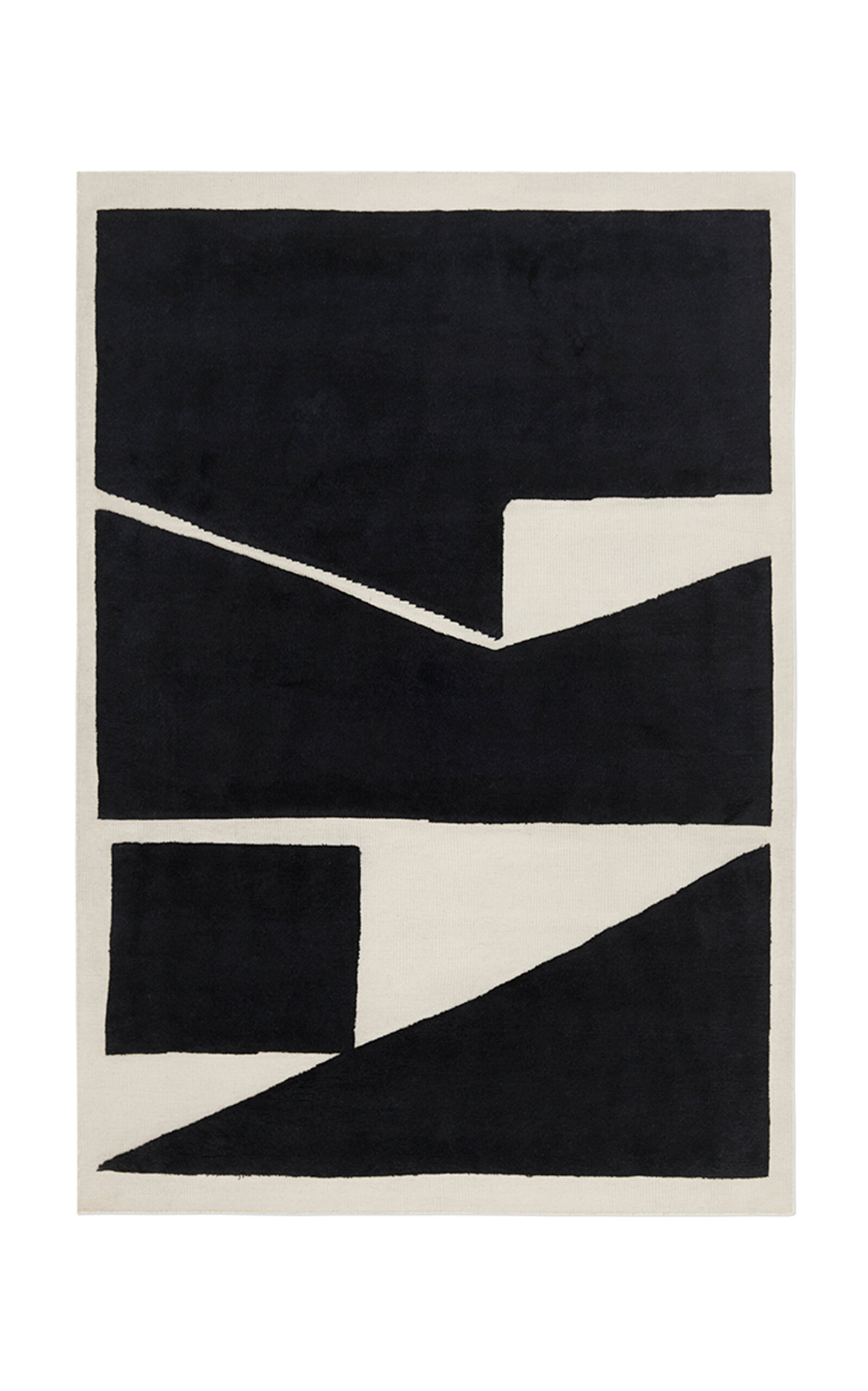 Nordic Knots Untitled 1 Area Rug; 5' X 8' In Off-white