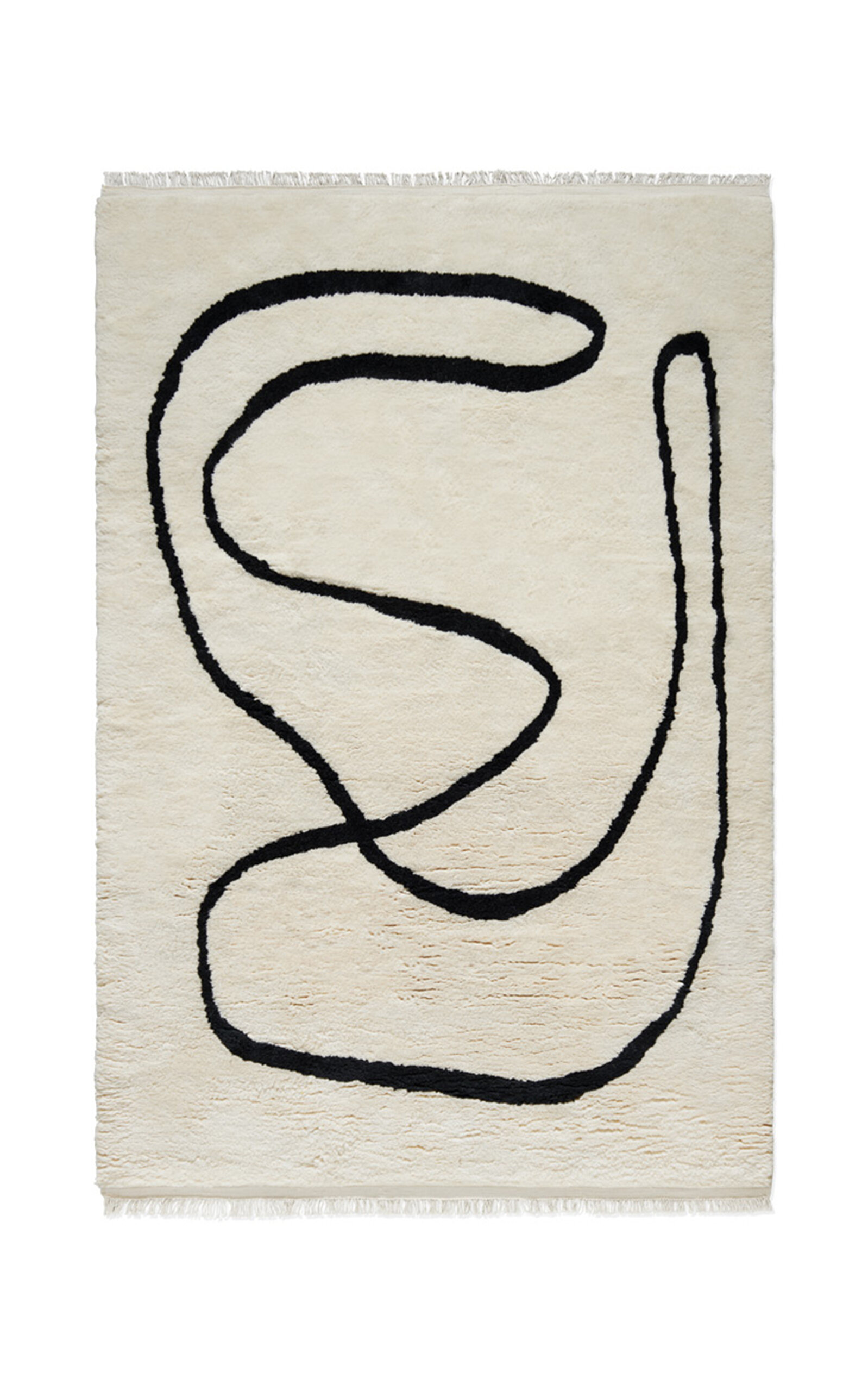 Nordic Knots Simple Object 18 Area Rug; 8' X 10' In Off-white