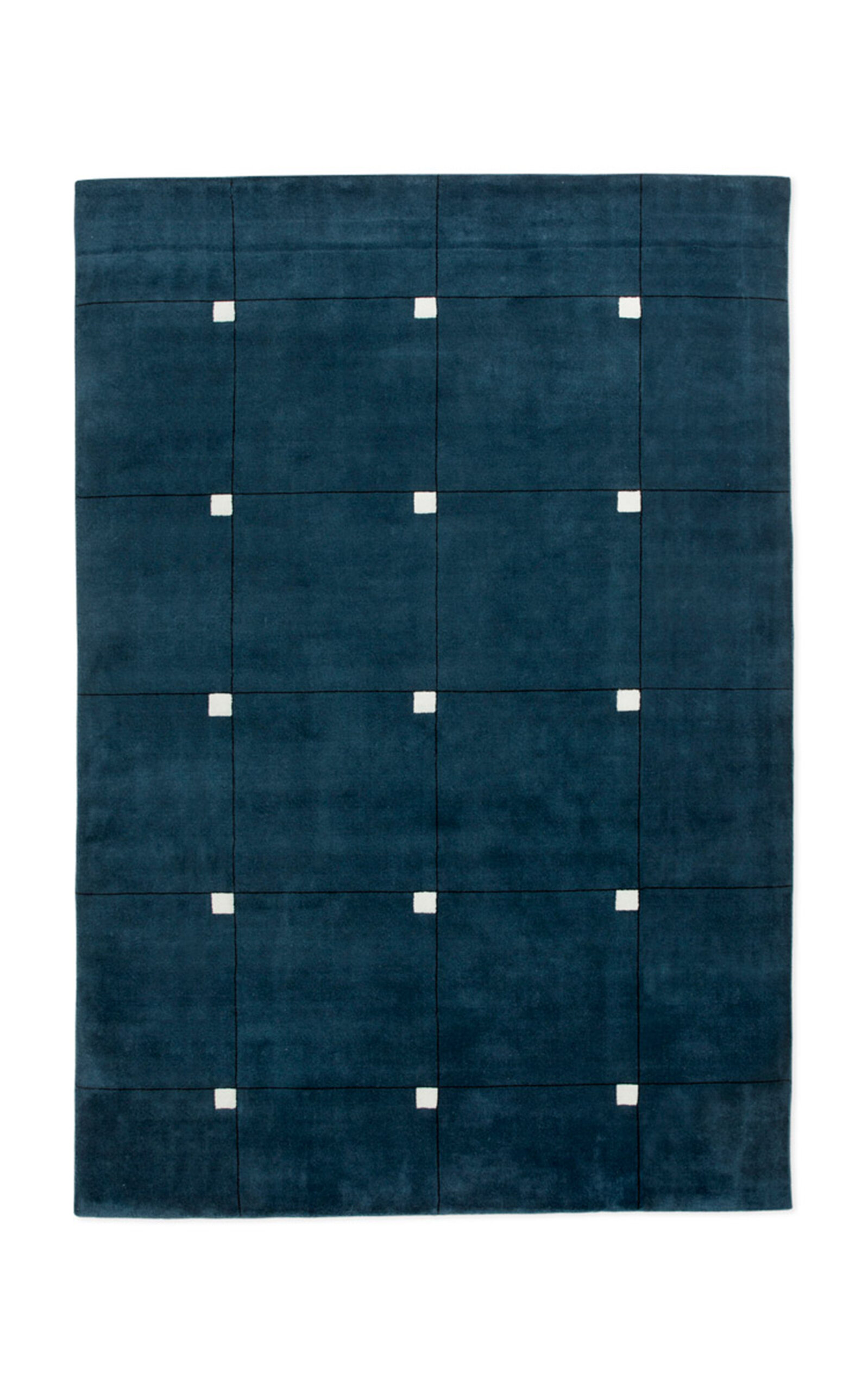 Nordic Knots Modern Area Rug; 5'X 8'- Blue