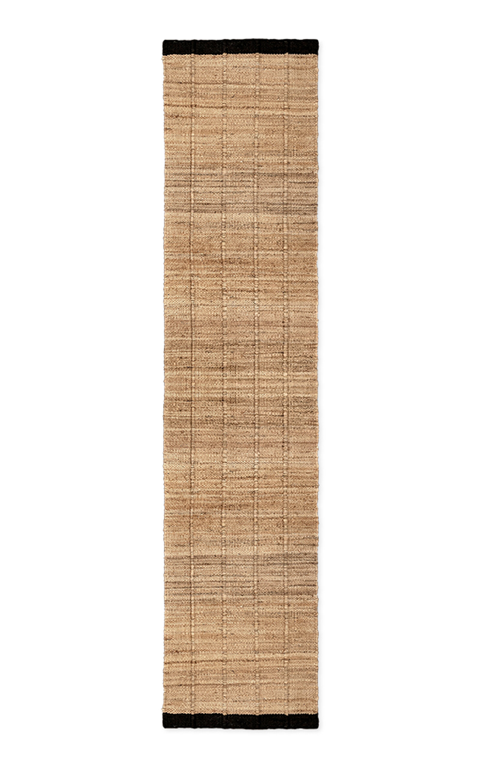 Nordic Knots 2.5' X 16' Jute Runner Area Rug - Black