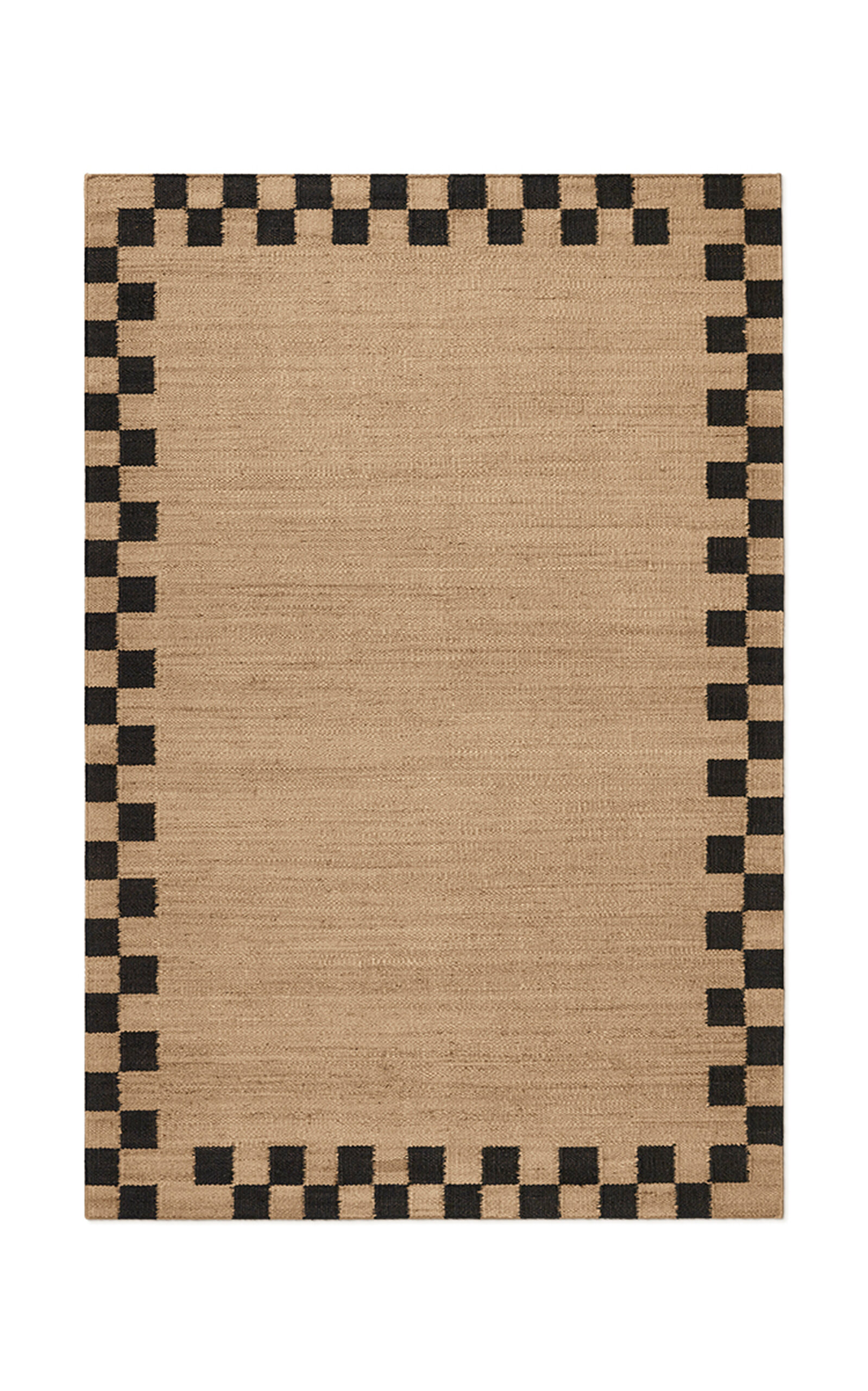 Nordic Knots 5' X 8' Jute Border Area Rug - Black