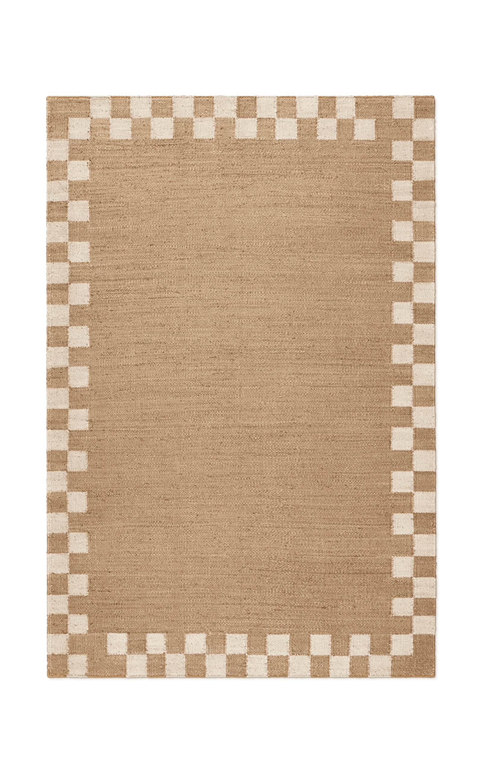 Nordic Knots Jute Border Area Rug; 6' X 9' In Brown