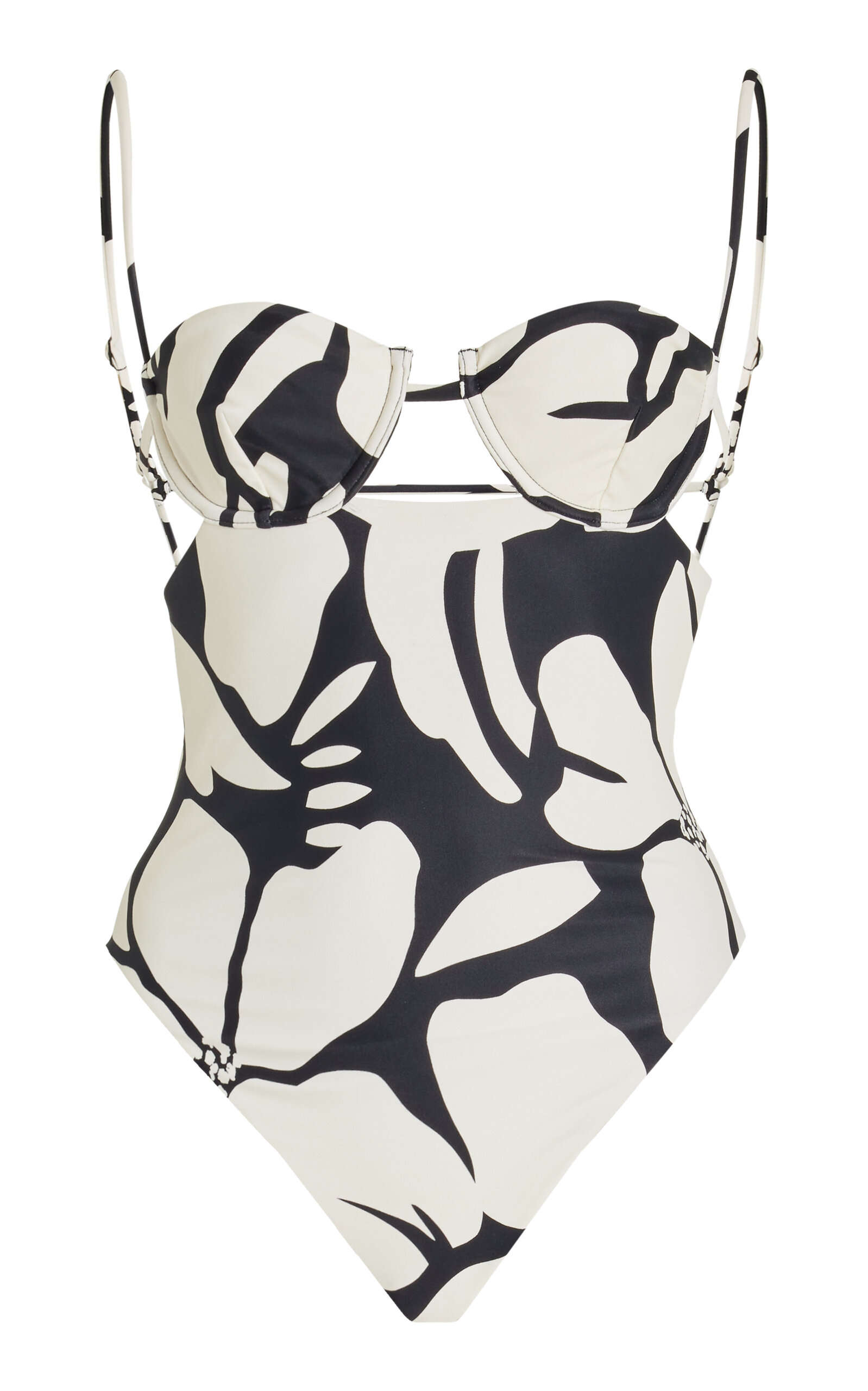 Dita Cup-Detailed Cutout One-Piece Swimsuit