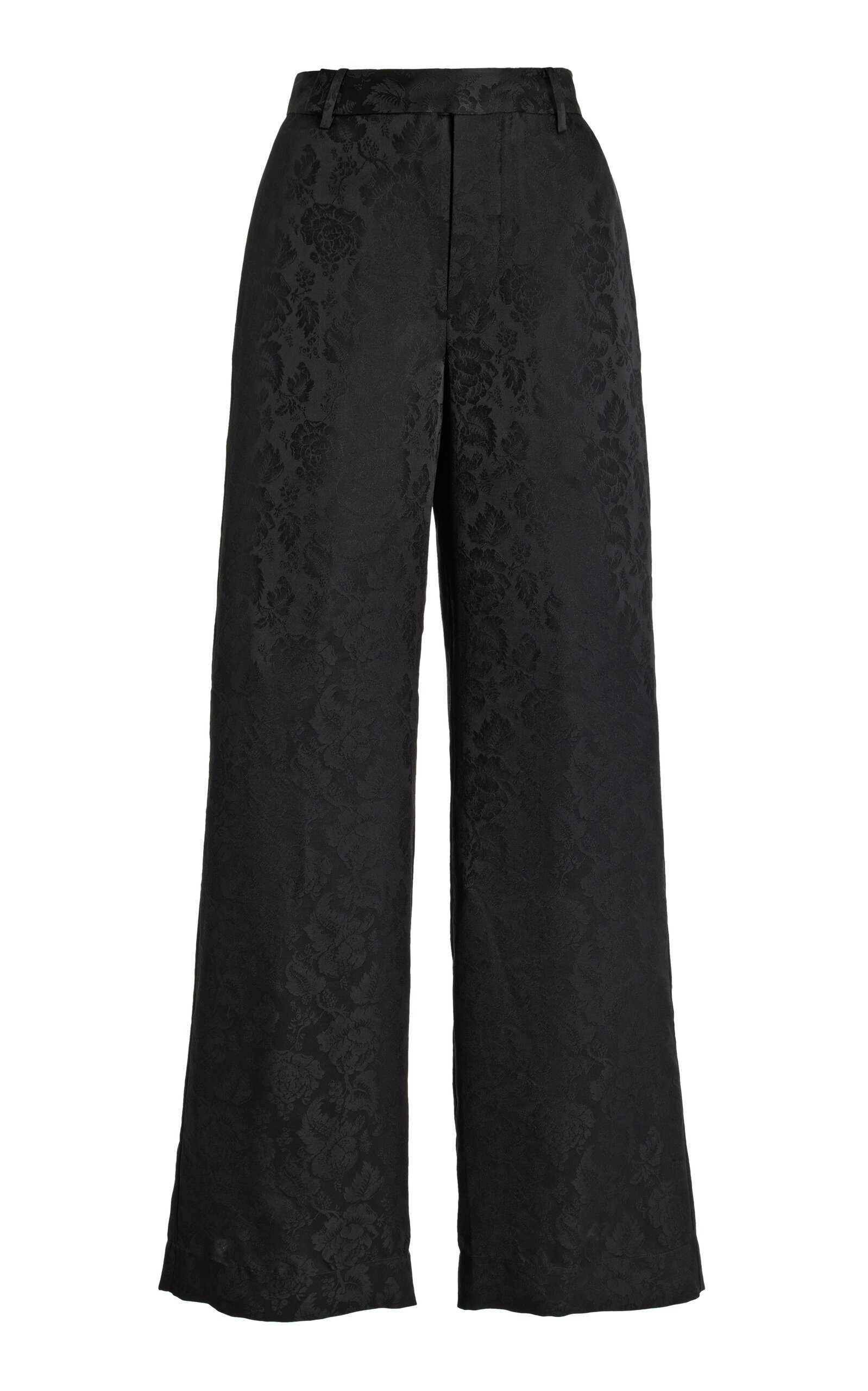 Shop Frame X Ritz Silk Pajama Pants In Black